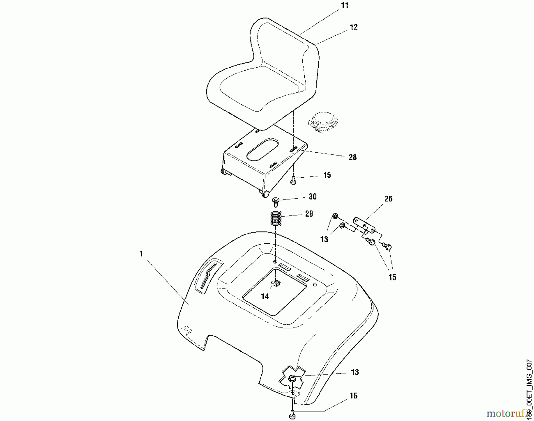  Viking Aufsitzmäher Aufsitzmäher MT 820 G - Sitz