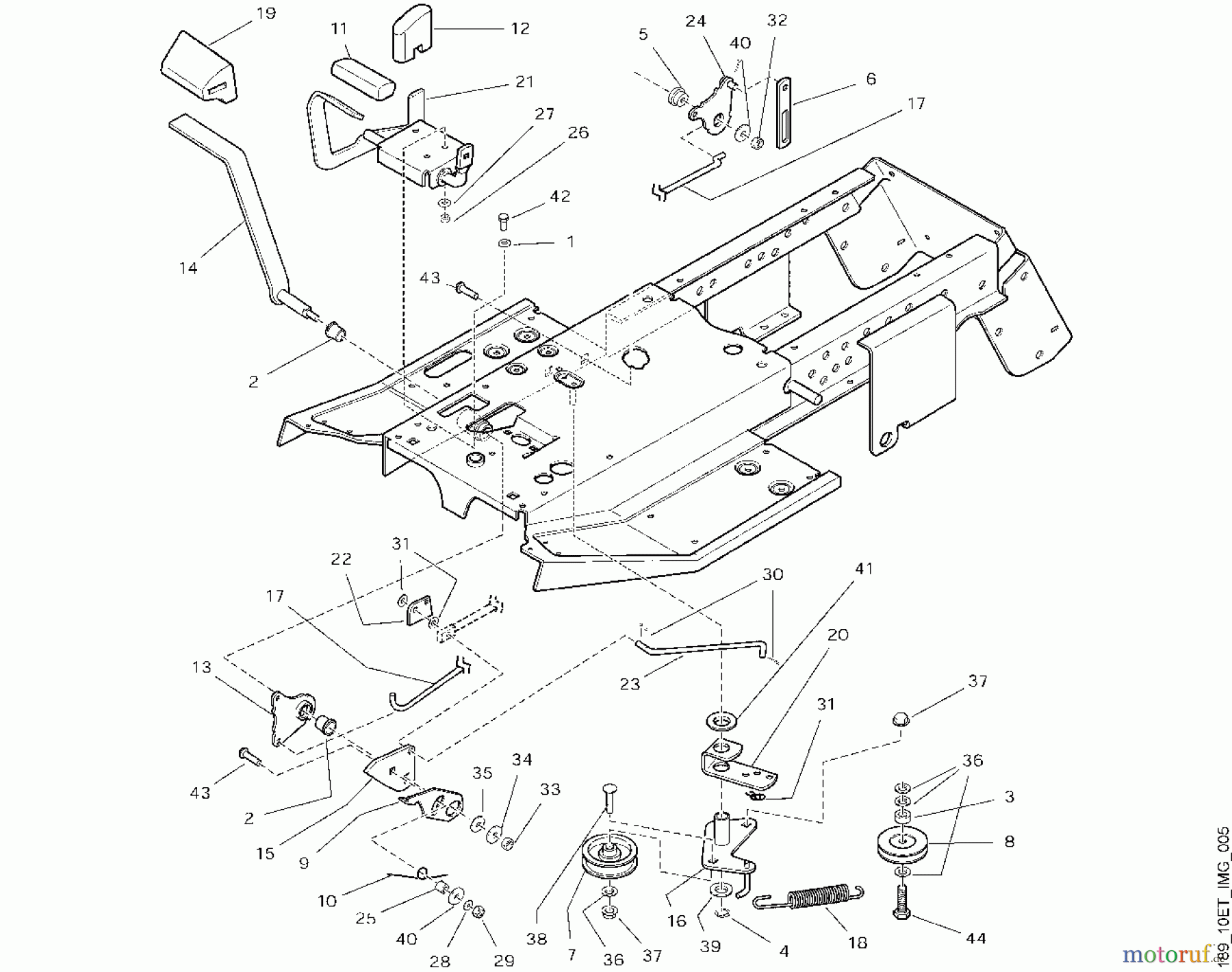  Viking Aufsitzmäher Aufsitzmäher MT 880 E - Bremse und Schalthebel