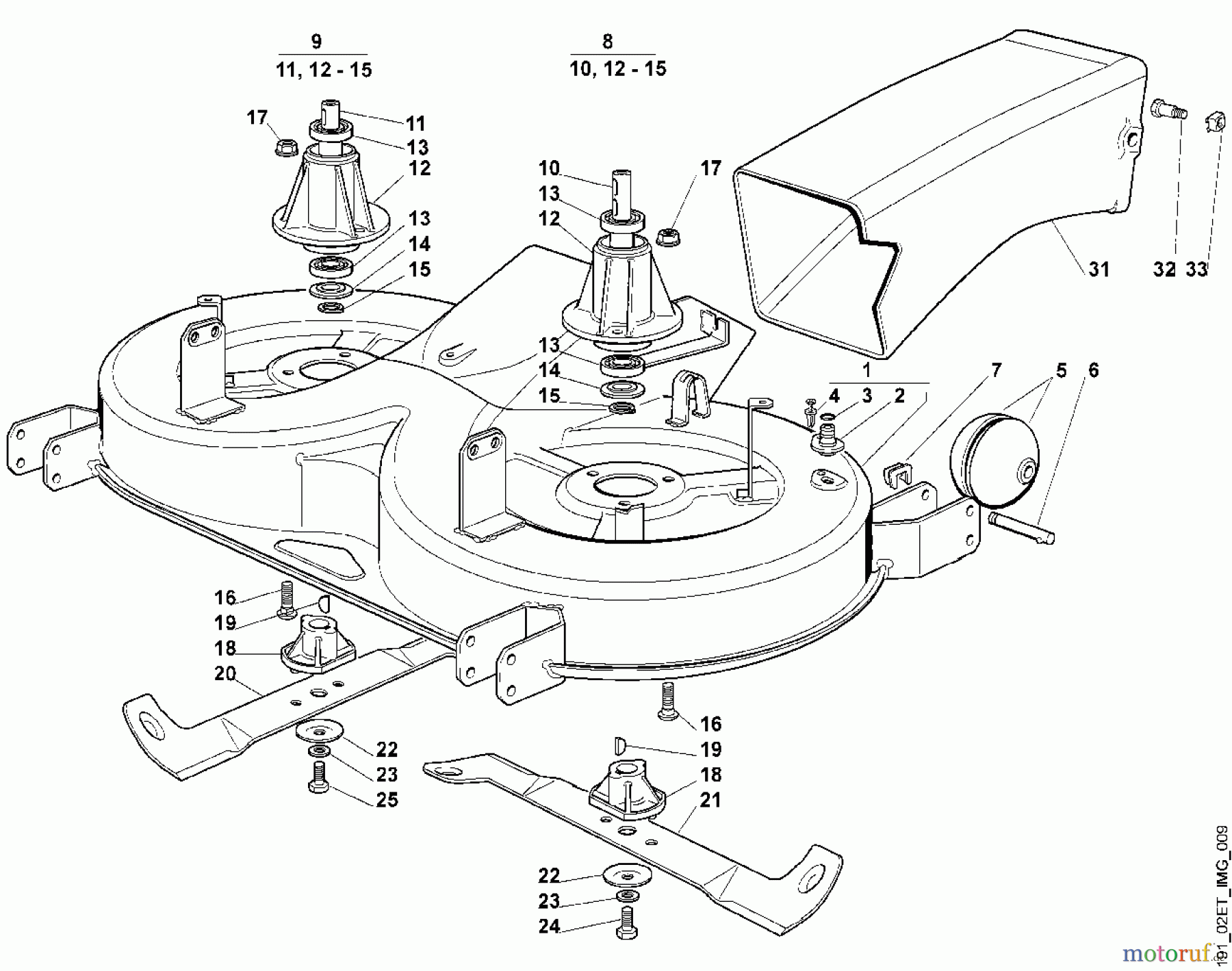  Viking Aufsitzmäher Aufsitzmäher MT 790 I - Mähwerk - 2