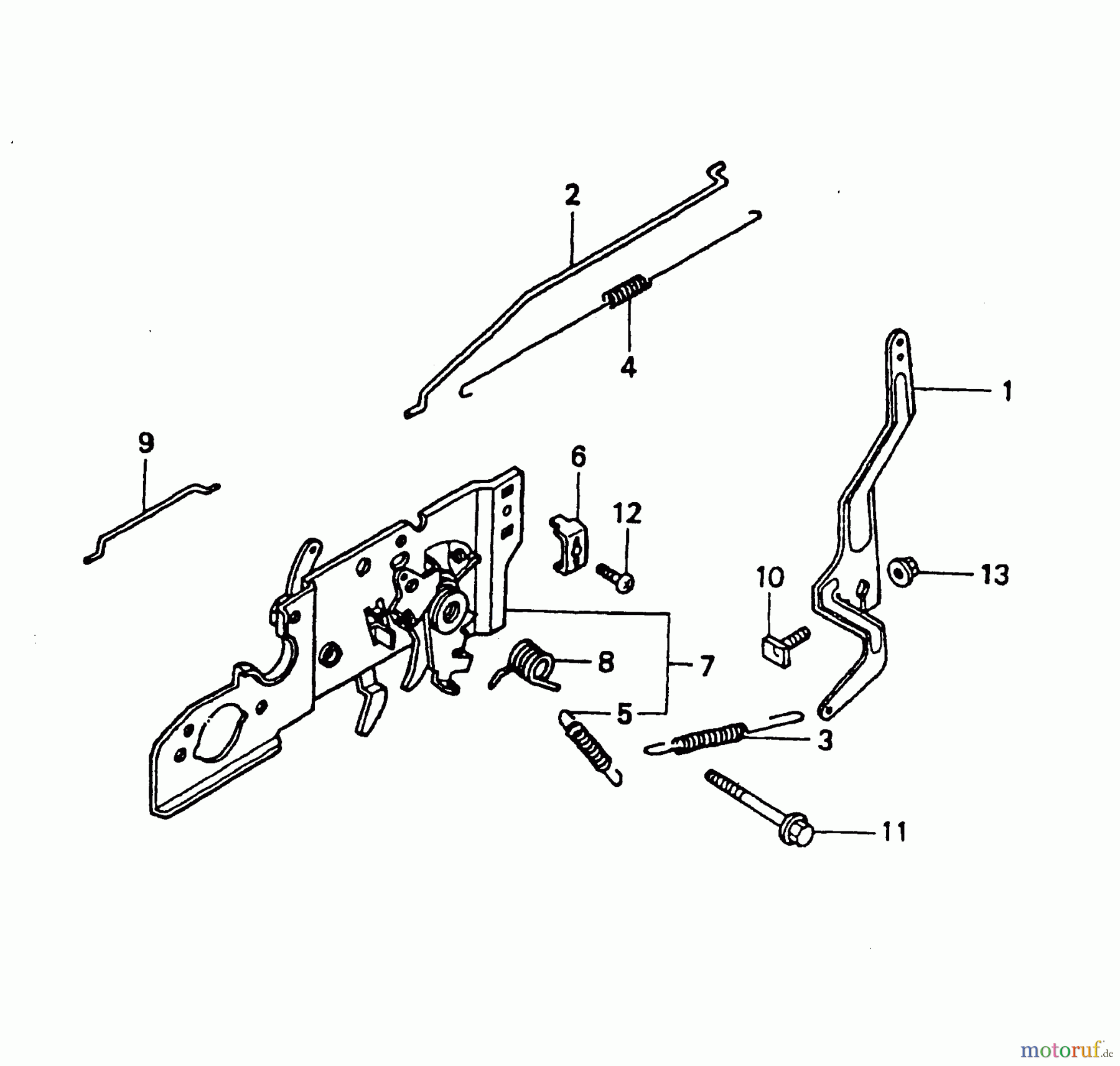  Wolf-Garten Benzinmotoren Honda GCV 160 2098000-160  (2004) Regelung