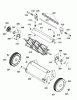 Wolf-Garten TC 32 ME 3616000 Serie C (2007) Ersatzteile Messerwalze, Räder, Spindelgehäuse