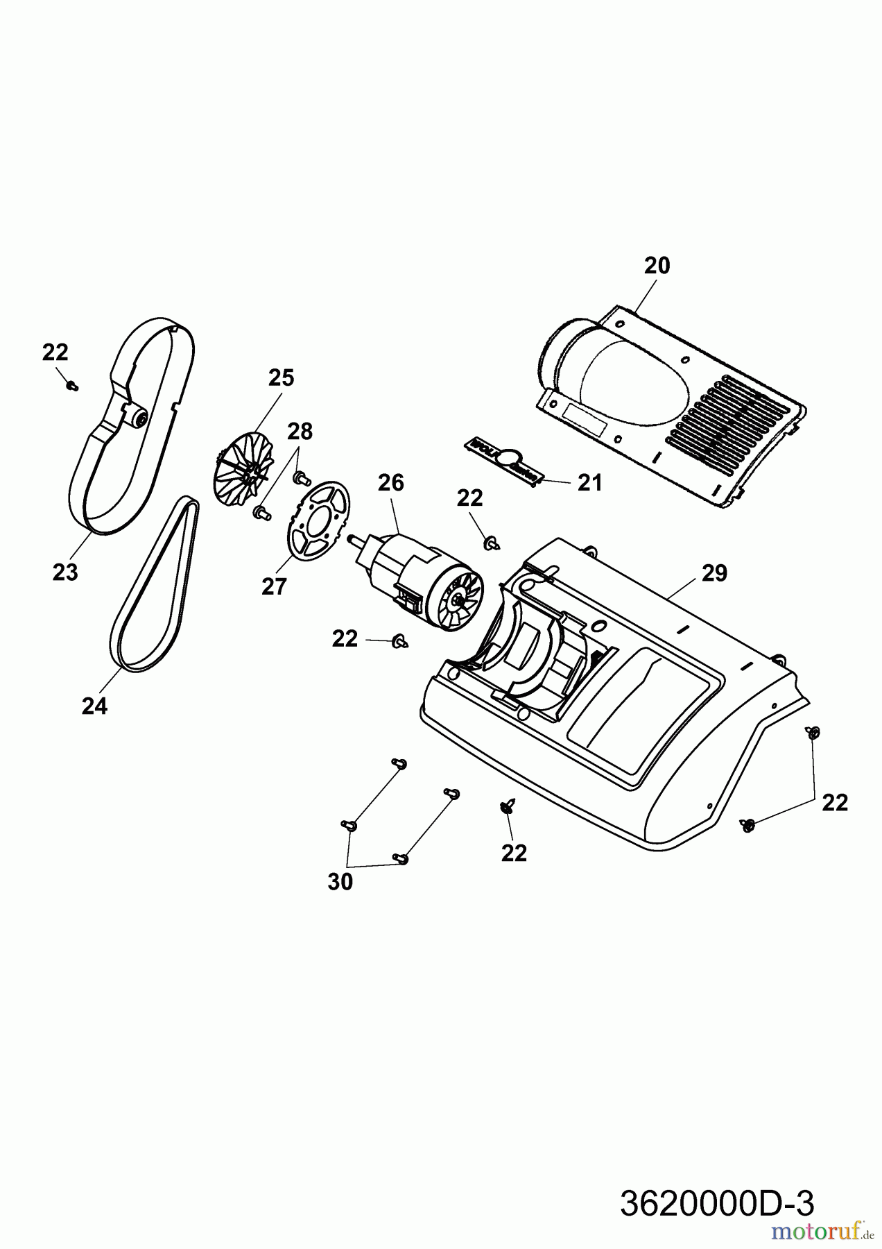  Wolf-Garten Rasenlüfter UL 33 E 3620000 Serie D  (2007) Elektromotor, Keilriemen