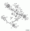 Wolf-Garten Compact plus 40 BA 4013000 Serie A (2006) Ersatzteile Getriebe, Räder, Schnitthöhenverstellung