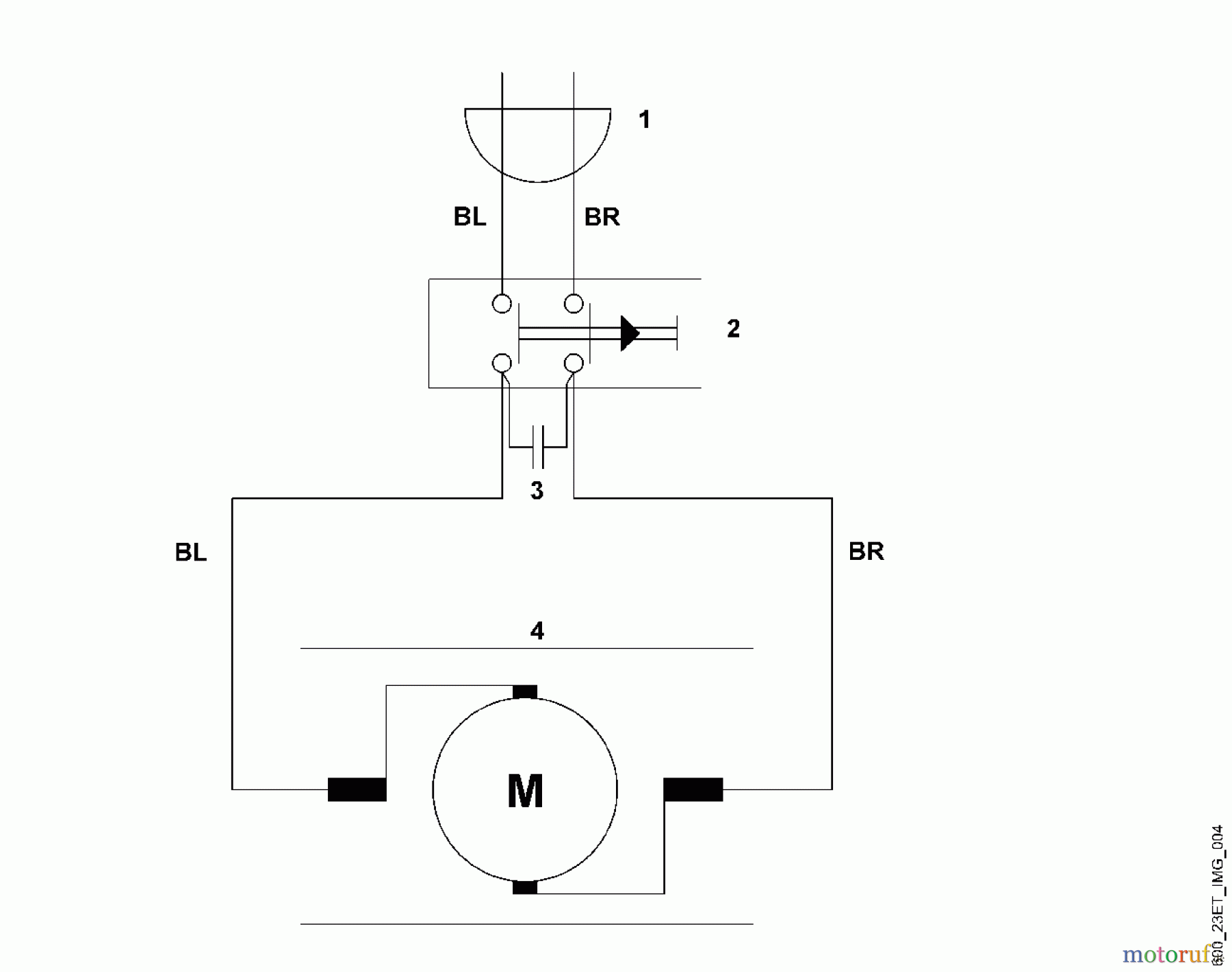  Viking Handgeführte Elektrogeräte Rasentrimmer TE 300 B - Schaltplan