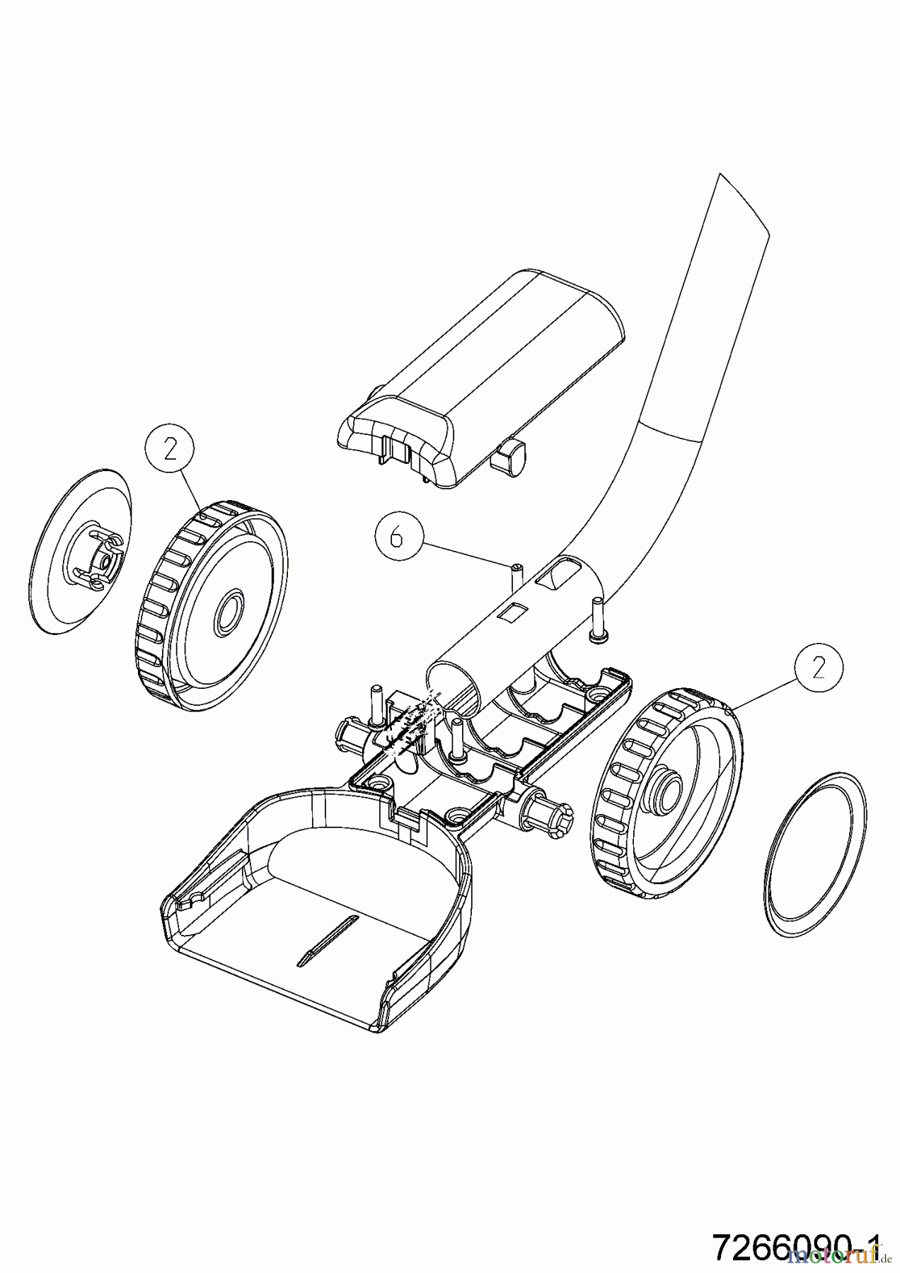  Wolf-Garten Teleskopstiele für Akkuscheren F 50 TS 7266090  (2017) Grundgerät