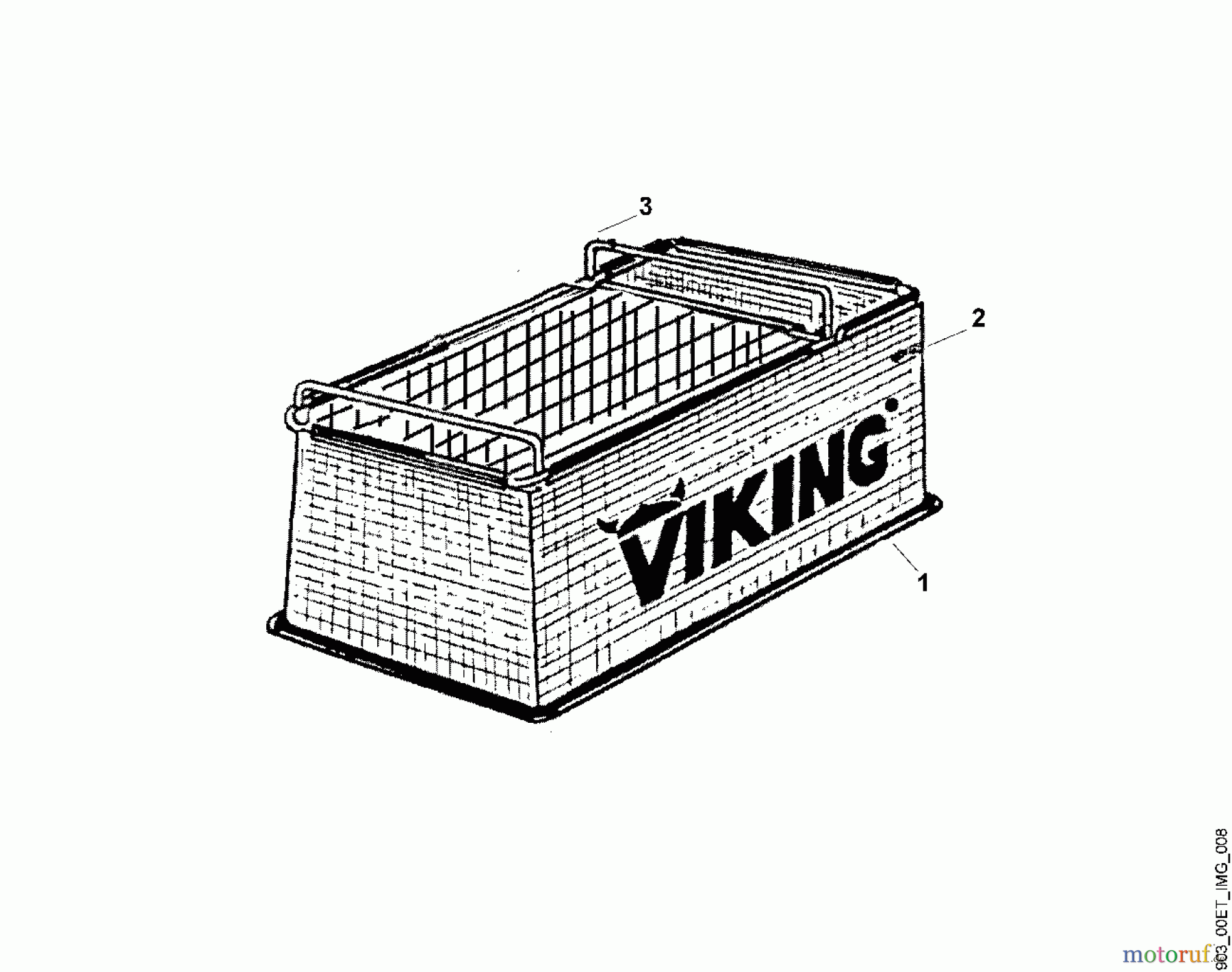  Viking Häcksler Zubehör HB 80 Häckselbehälter A - Häckselbehälter