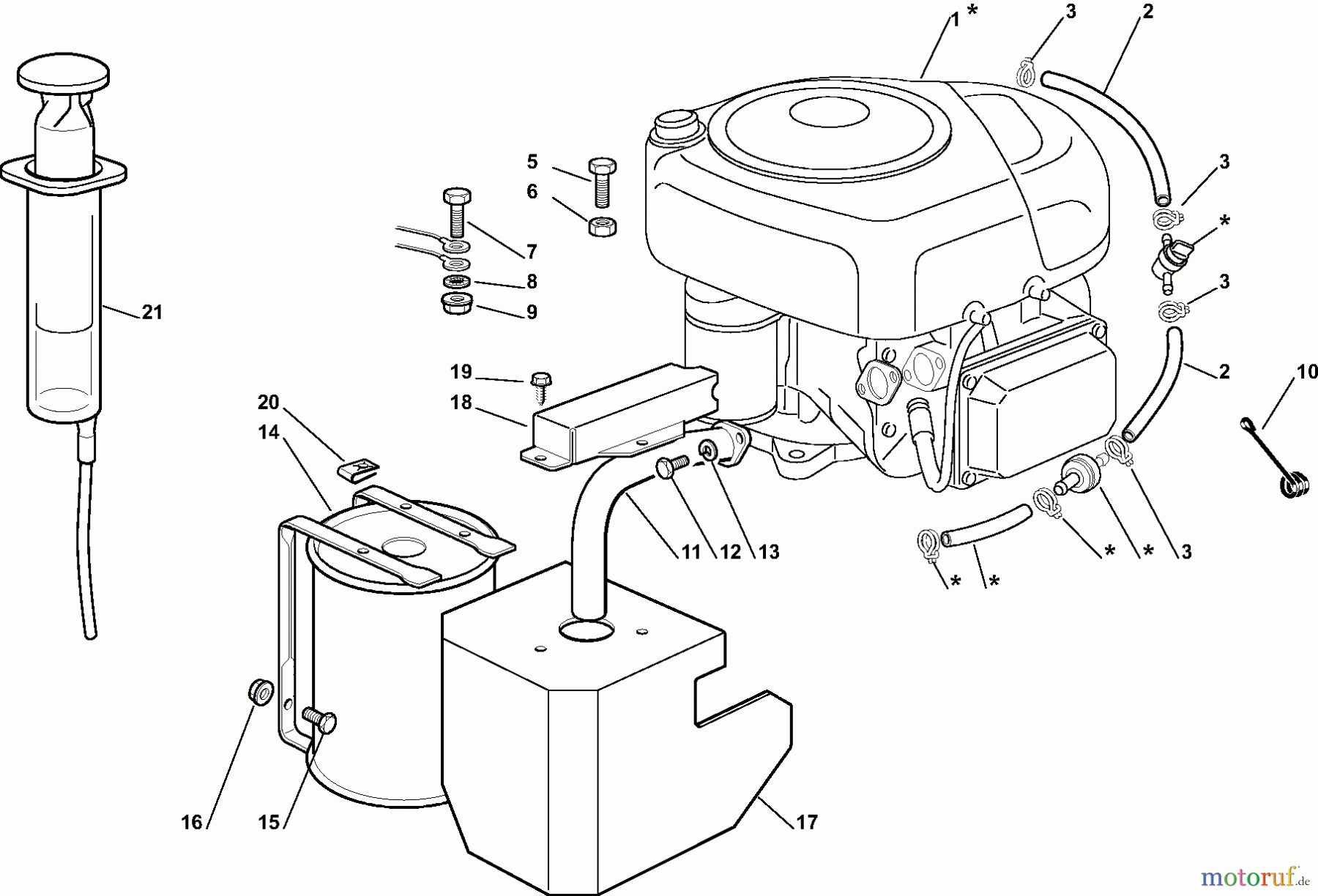 Dolmar Rasentraktoren RM7213H RM-72.13 H (2008) 5 Motor