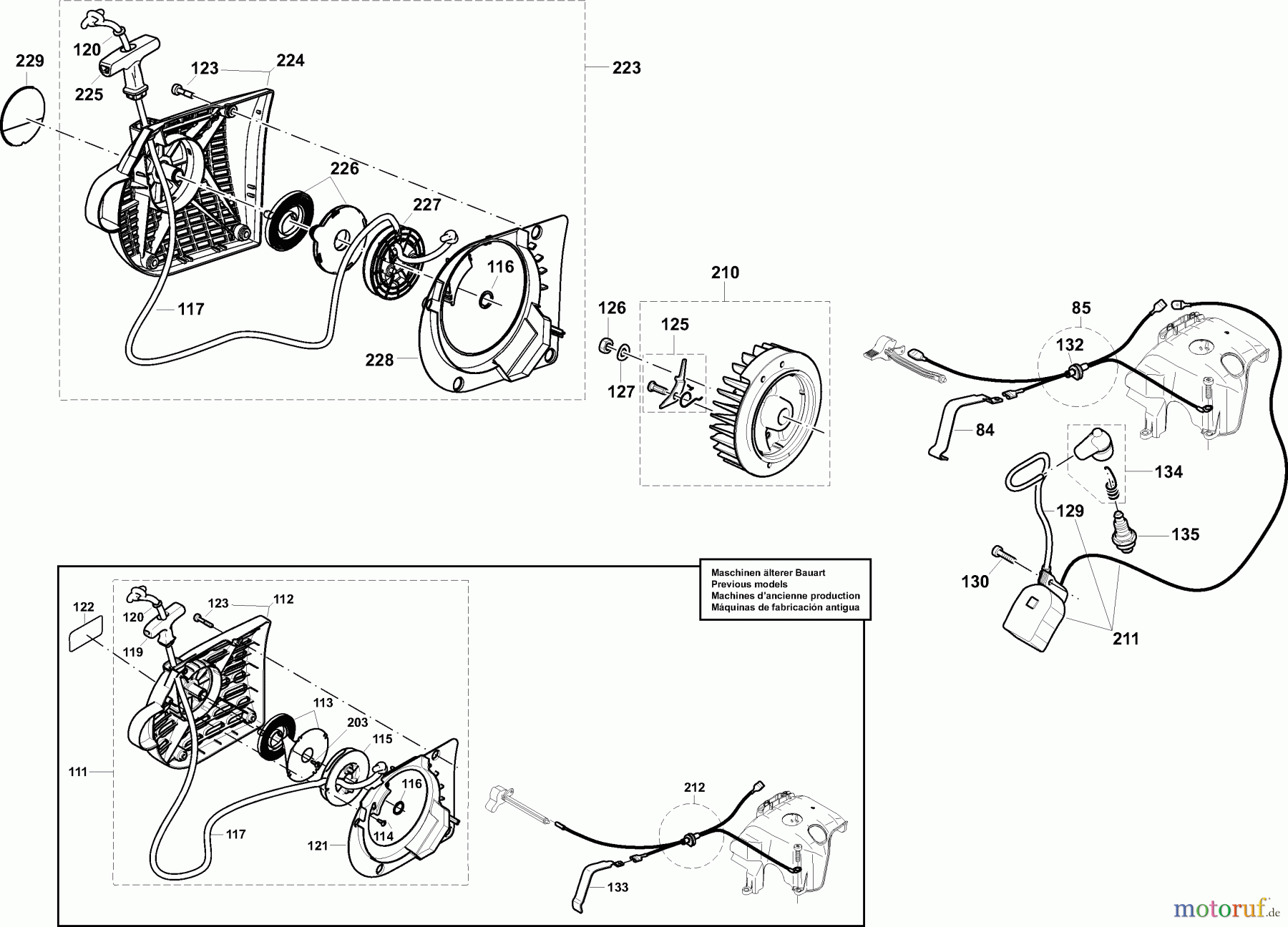  Dolmar Trennschleifer Benzin PC-6412 D (UK) 5  Anwerfvorrichtung, Magnetzünder
