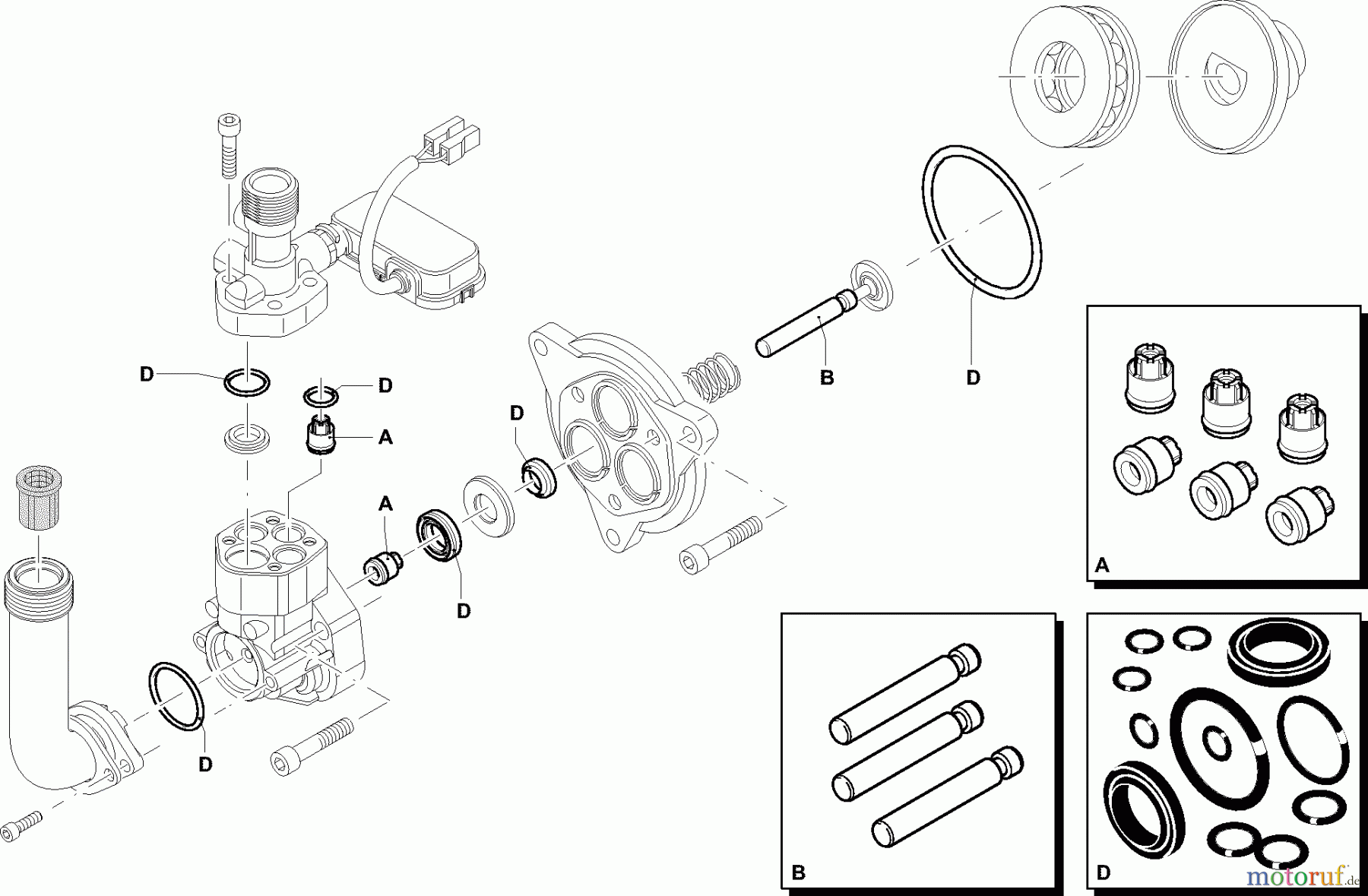  Dolmar Hochdruckreiniger Elektro HP-115 3  Pumpe, Reparatursätze