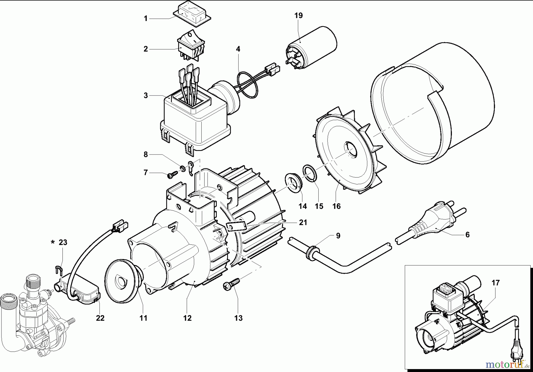  Dolmar Hochdruckreiniger Elektro HP-115 4  Motor