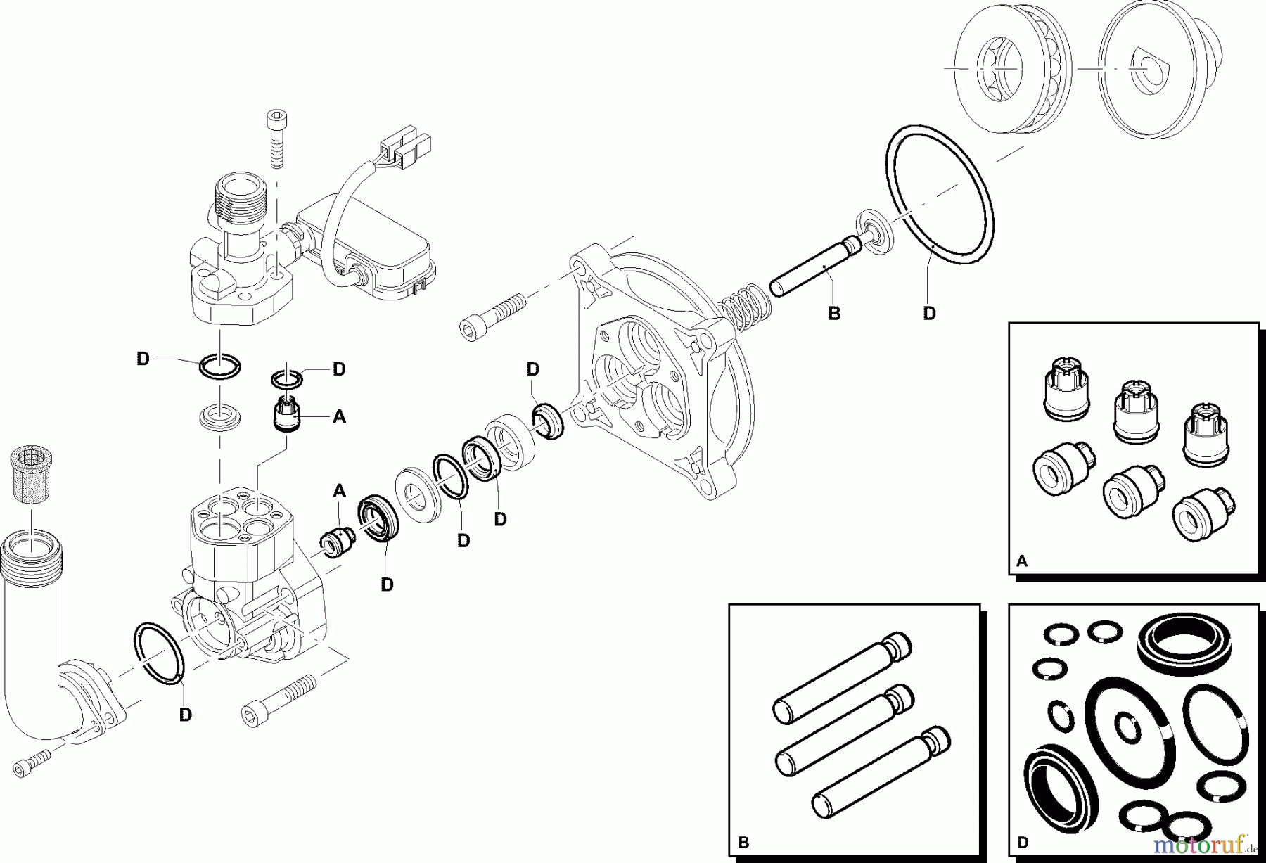  Dolmar Hochdruckreiniger Elektro HP-135 3  Pumpe, Reparatursätze