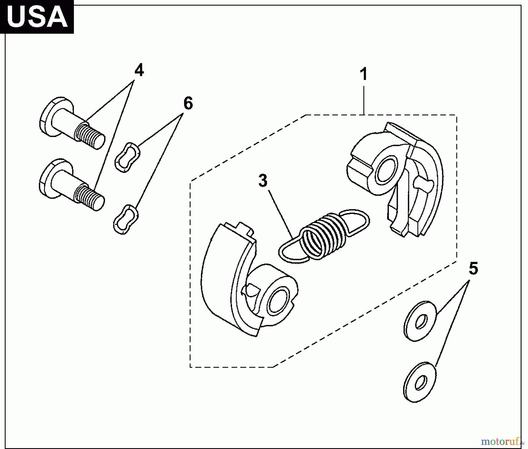  Dolmar Motorsensen & Trimmer Benzin 2-Takt MS-261 C (USA) 8  Kupplung