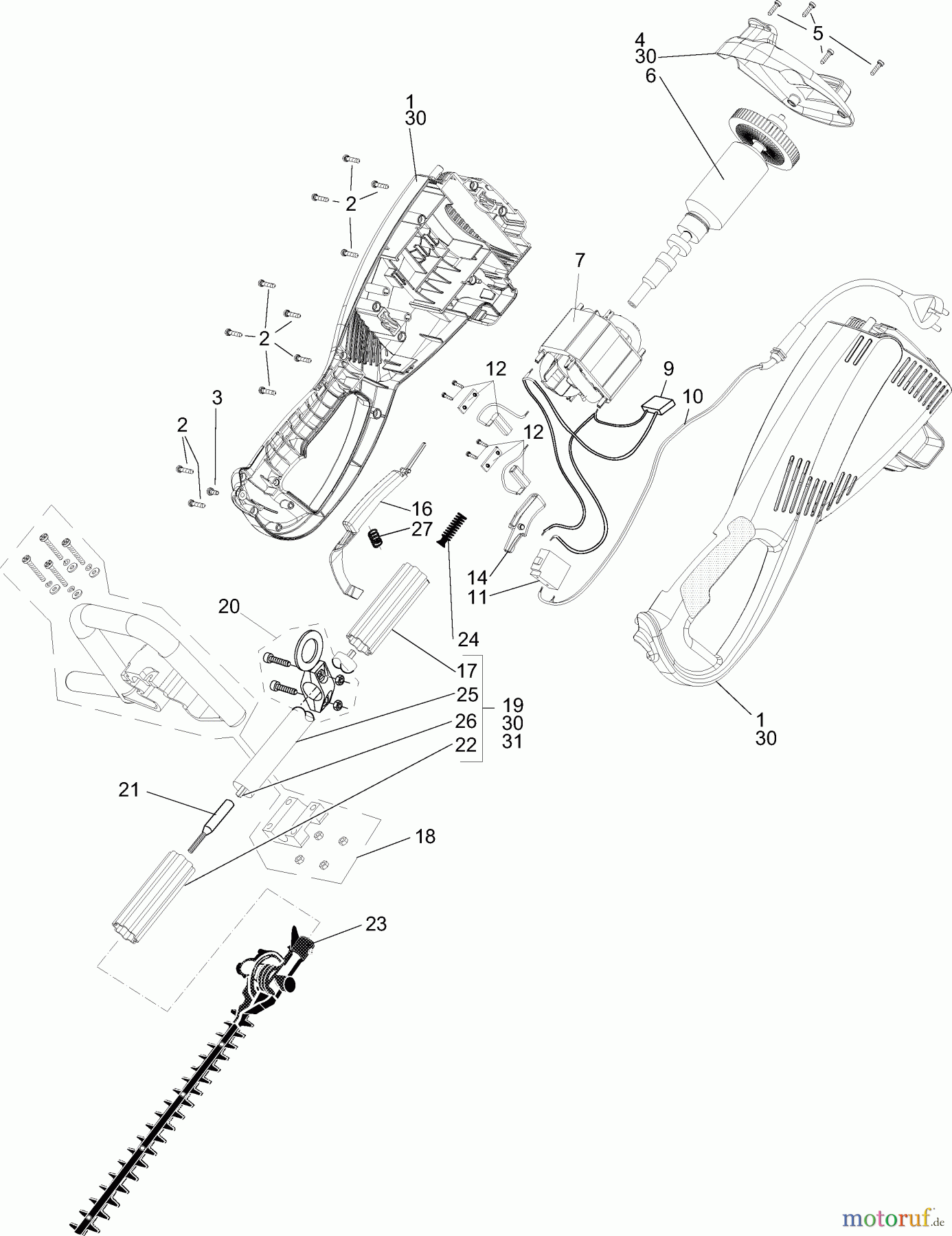  Dolmar Heckenscheren Elektro EH-70 2  EH-70