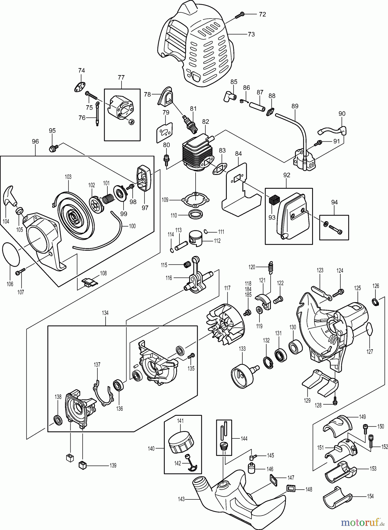  Dolmar Heckenscheren Benzin MH2556 4  Motor