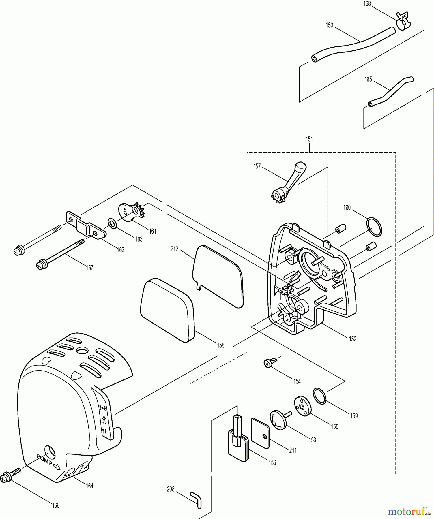 Dolmar Motorsensen & Trimmer Benzin 4-Takt MS-251.4 (USA) 8 Luftfilter