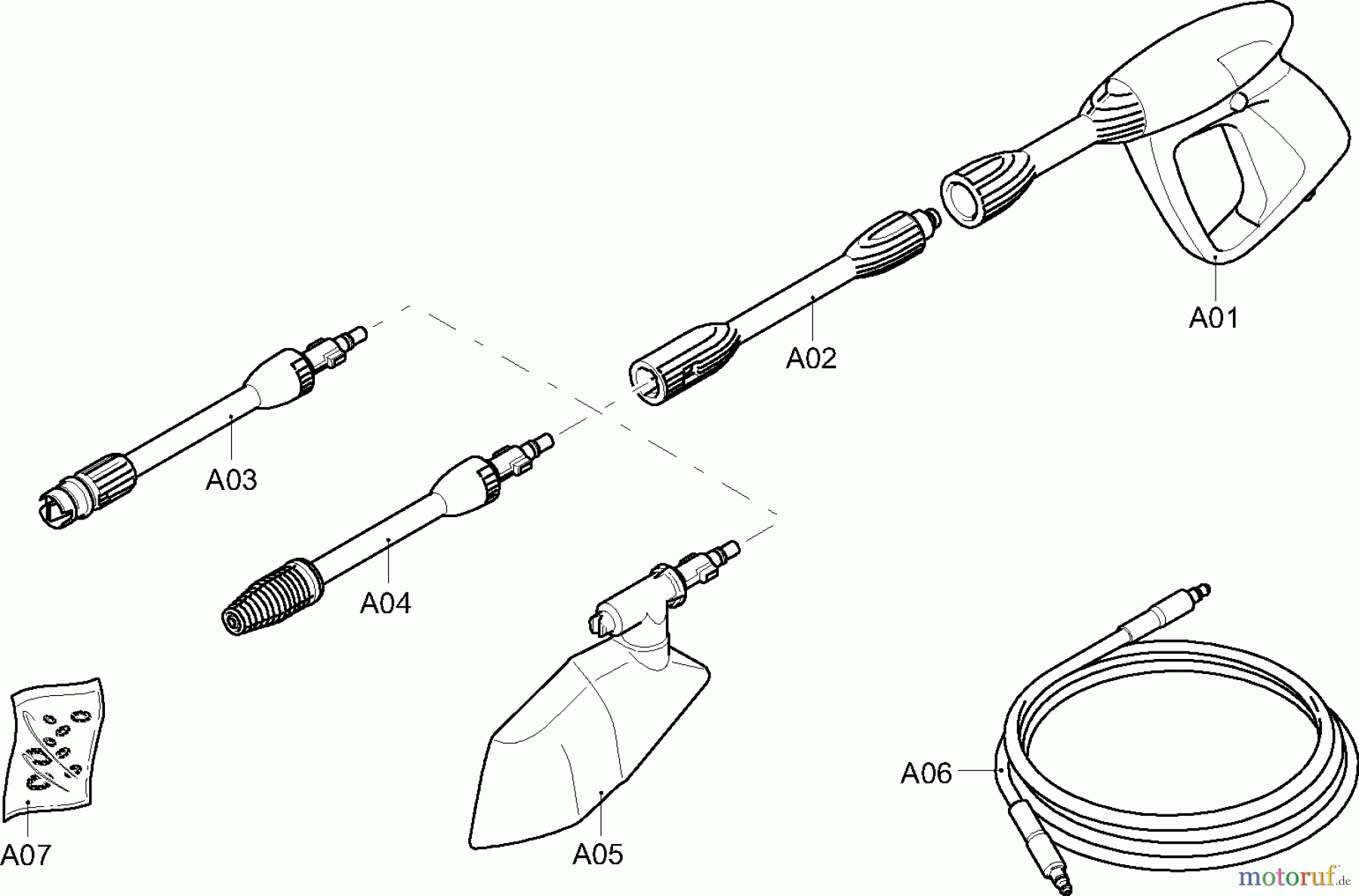  Dolmar Hochdruckreiniger Elektro HP20 2  Zubehör