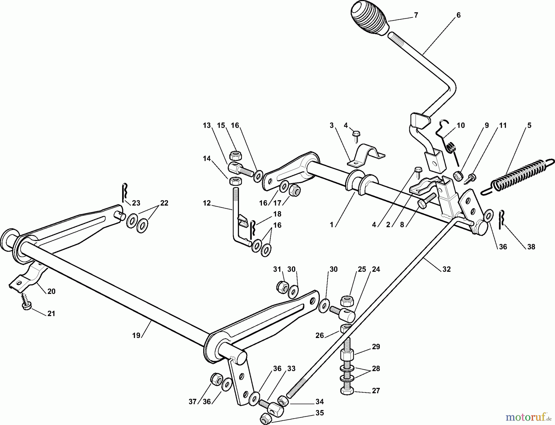  Dolmar Rasentraktoren RM-63.7 RM-63.7 (2010) 7  SCHNEIDWERKZEUG AUFHEBESATZ