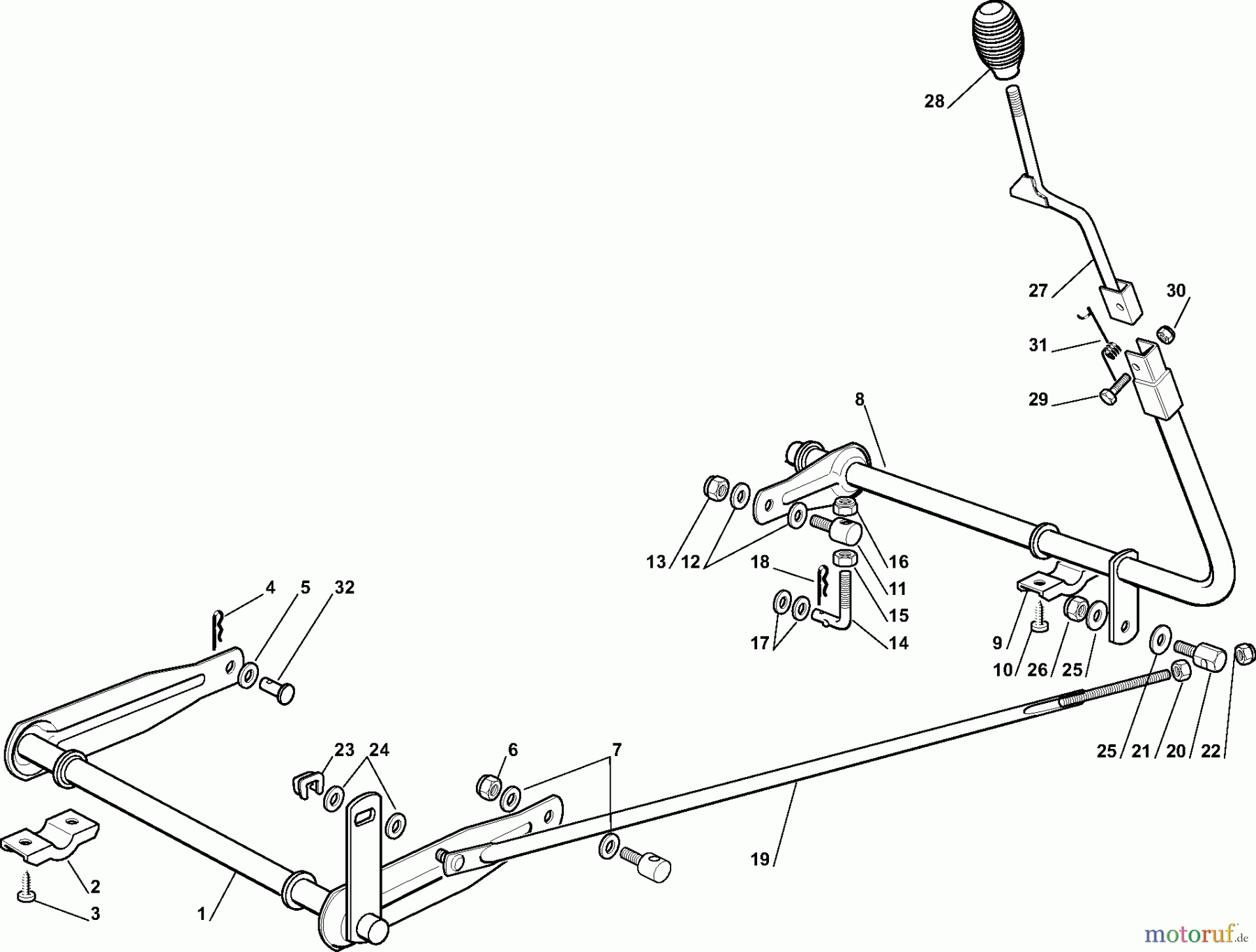  Dolmar Rasentraktoren RM7213H RM-72.13 H (2013-2014) 7  SCHNEIDWERKZEUG AUFHEBESATZ