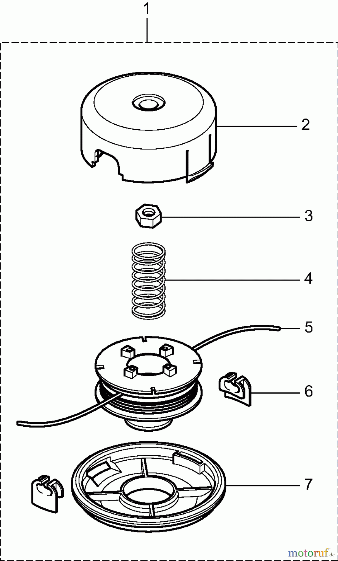  Dolmar Motorsensen & Trimmer Zubehör Fadenköpfe DOLMAR 3c  Tap&Go 366224010