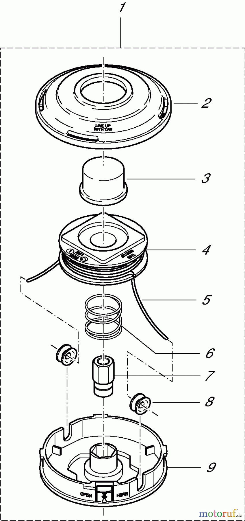  Dolmar Motorsensen & Trimmer Zubehör Fadenköpfe DOLMAR 3f  Tap&Go 369224201