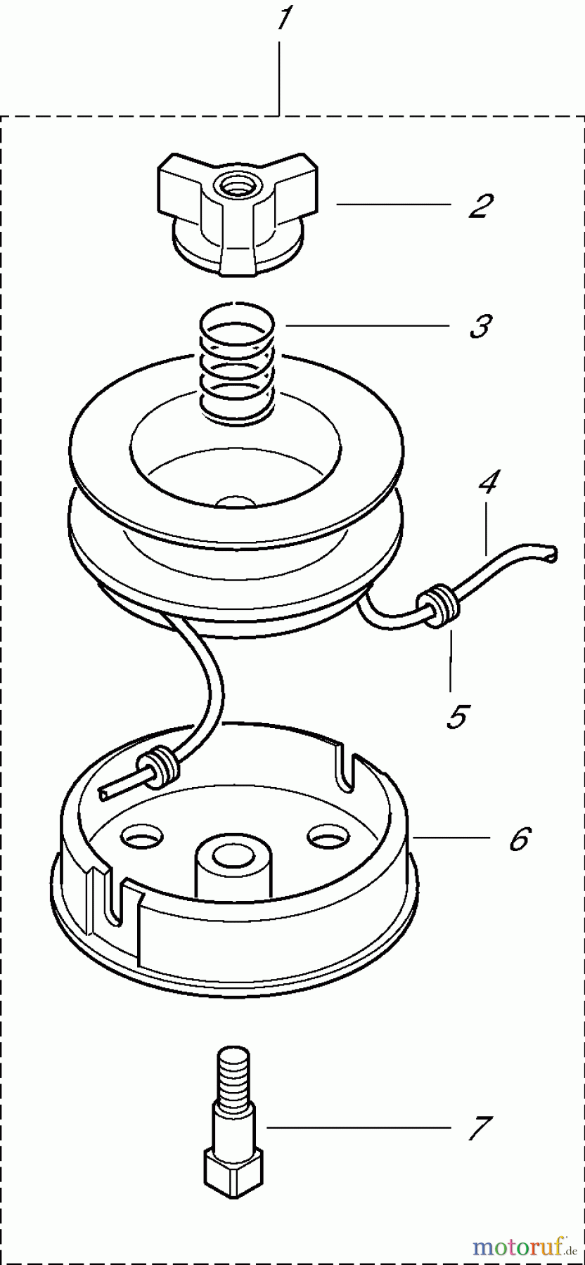  Dolmar Motorsensen & Trimmer Zubehör Fadenköpfe DOLMAR 1d  Manuell 387224500, 387224501