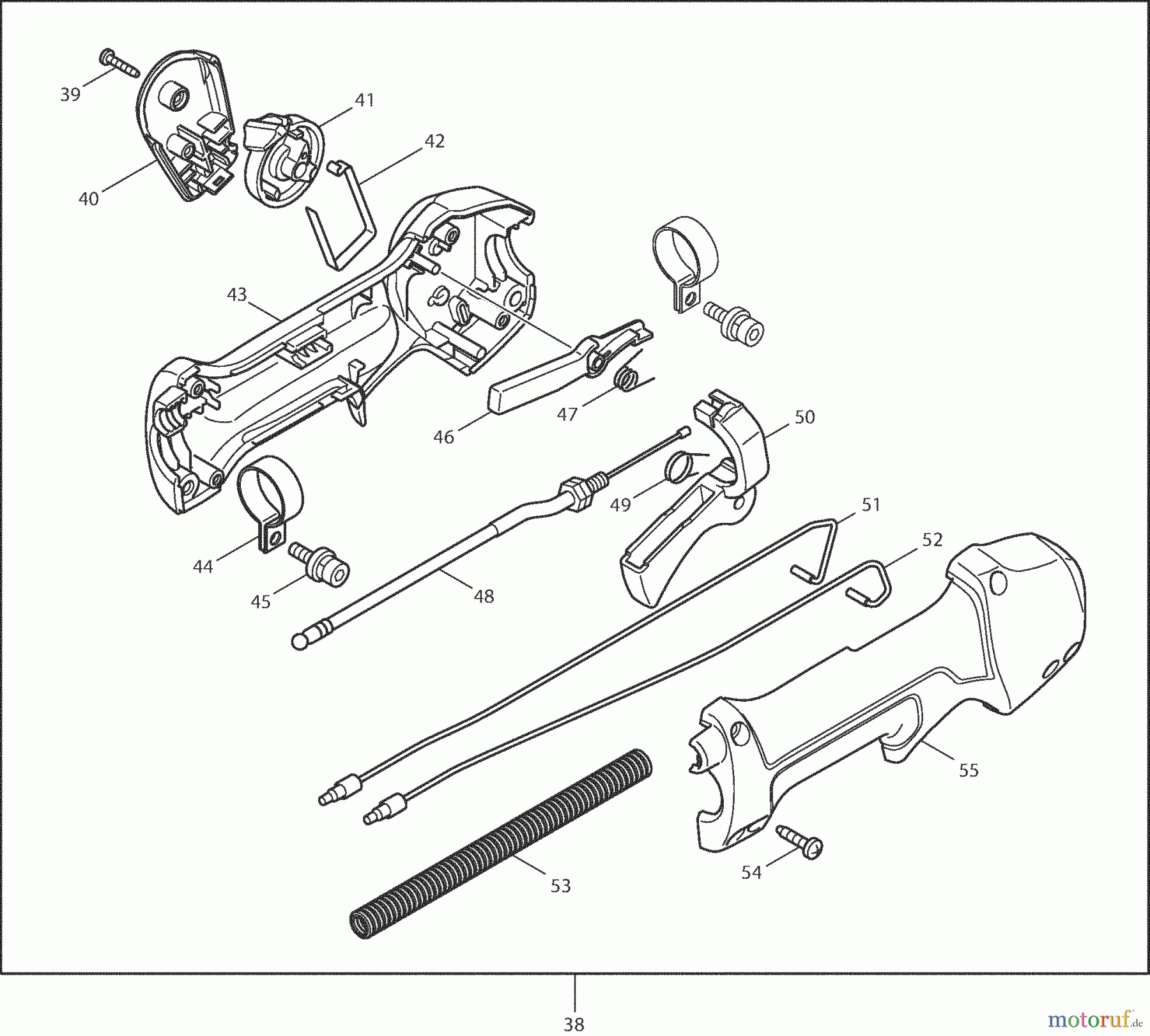 Dolmar Motorsensen & Trimmer Benzin 4-Takt MS-256.4 C 2 Bedienungshandgriff kpl.
