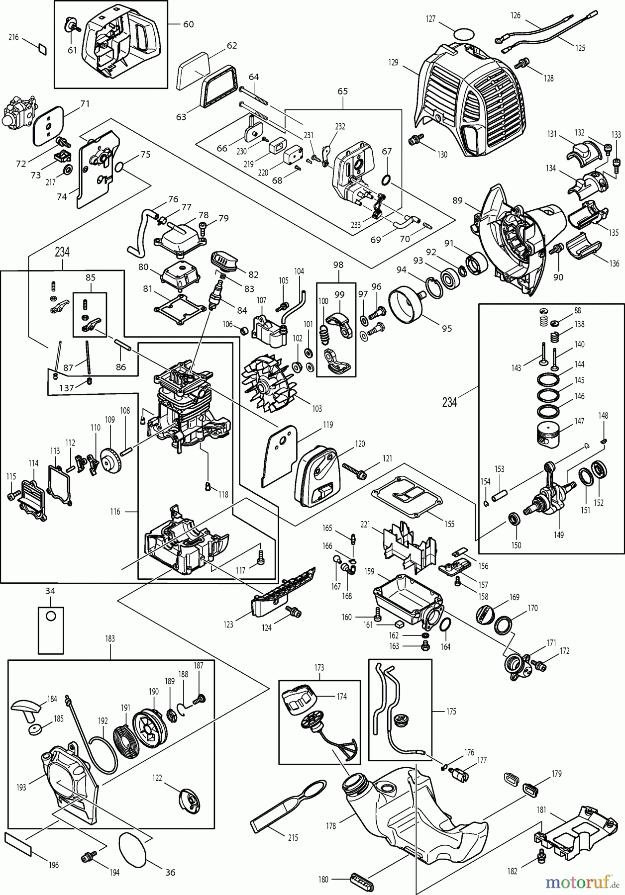 Dolmar Motorsensen & Trimmer Benzin 4-Takt MS-256.4 C 3 Motor