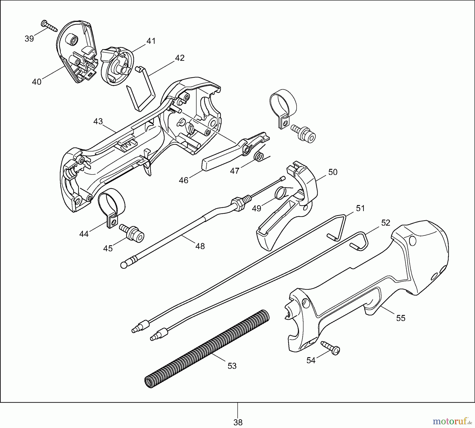  Dolmar Heckenscheren Benzin MH2464D 2  Bedienungshandgriff