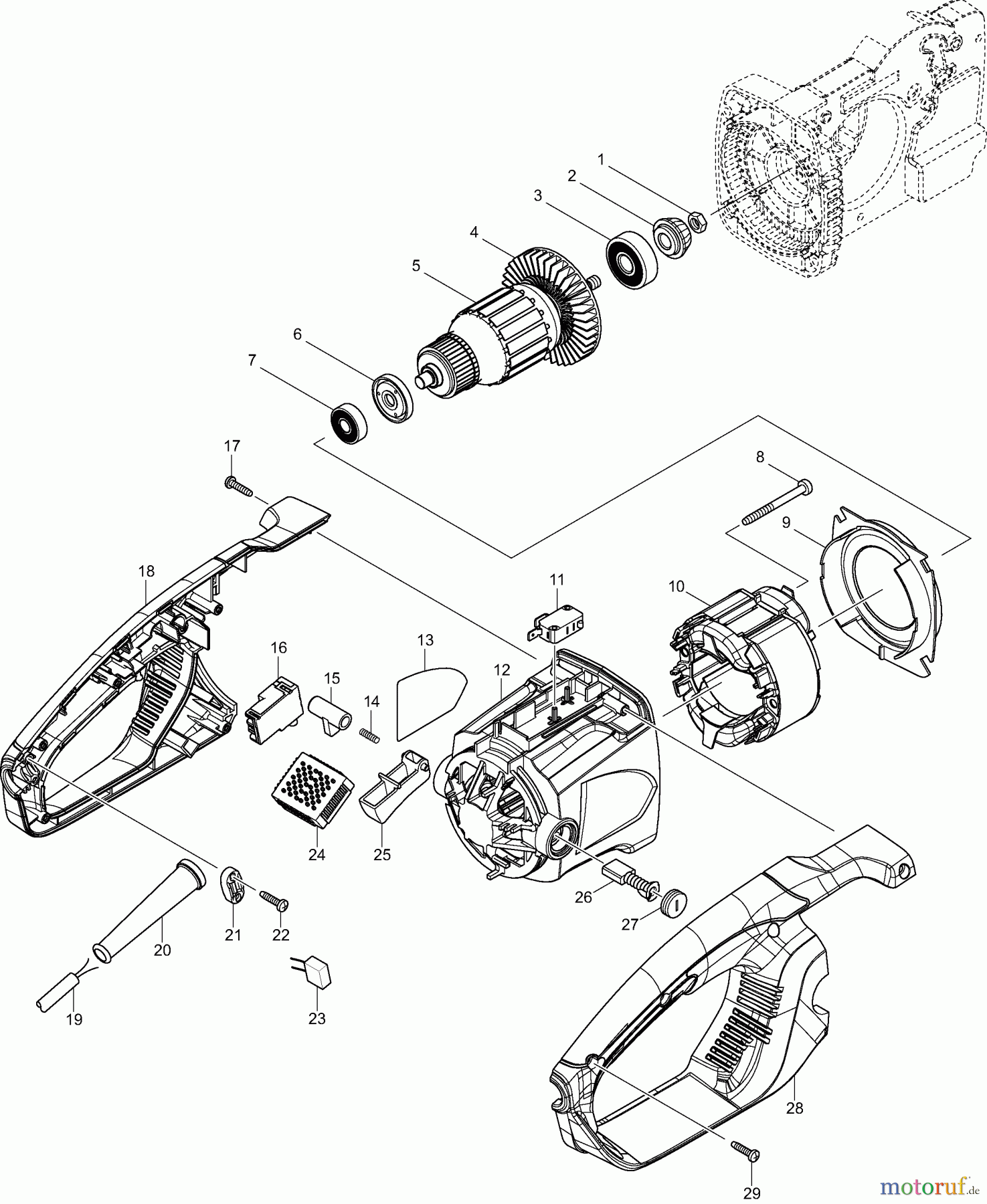  Dolmar Kettensägen Elektro Kettensäge ES164TLC 1  Motor