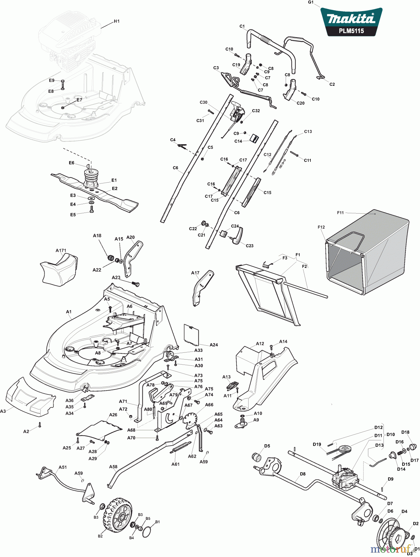  Dolmar Rasenmäher Benzin PM5165S3 PM5165S3 (2015-2018) 2  PLM5115