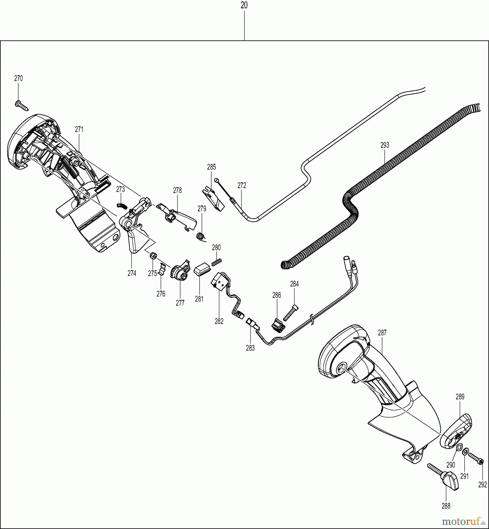  Dolmar Sprühgeräte Benzin SP76504R 3  Bedienungshandgriff kpl.