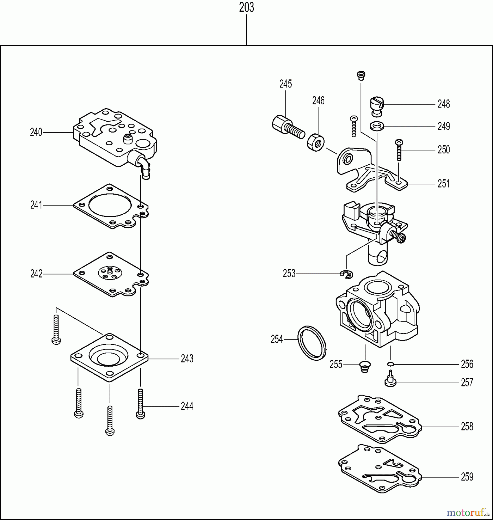  Dolmar Sprühgeräte Benzin SP76504R 9  Vergaser