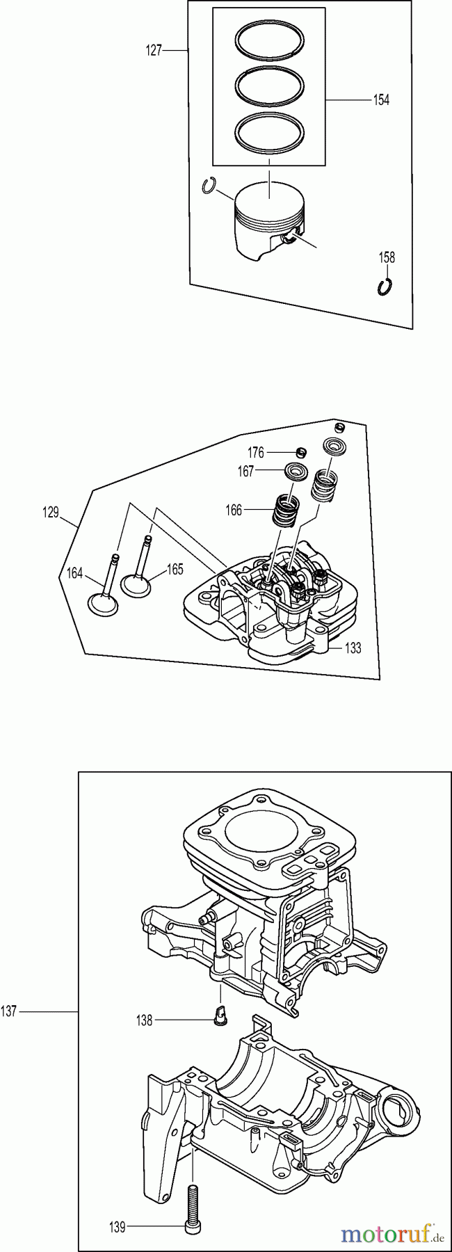  Dolmar Blasgeräte Benzin PB76604 8  Zylinderblock