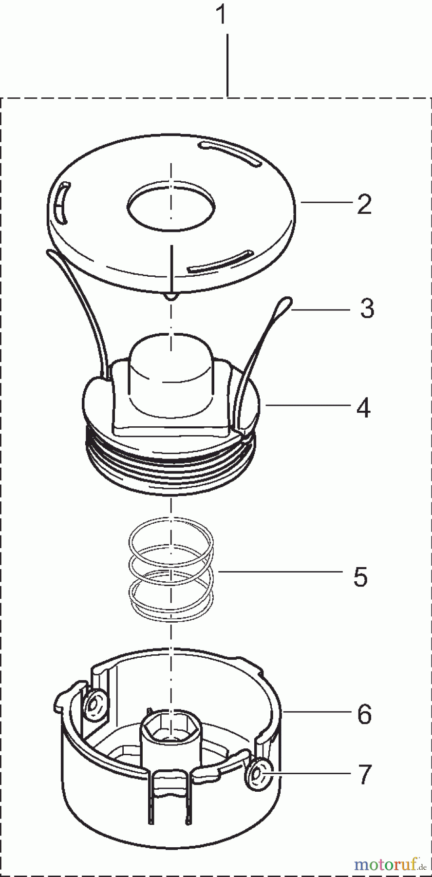  Dolmar Motorsensen & Trimmer Zubehör Fadenköpfe DOLMAR 3o  Tap&Go 198385-7