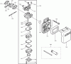 Dolmar Benzin HT2556D Ersatzteile 3  Vergaser, Luftfilter HT2556D