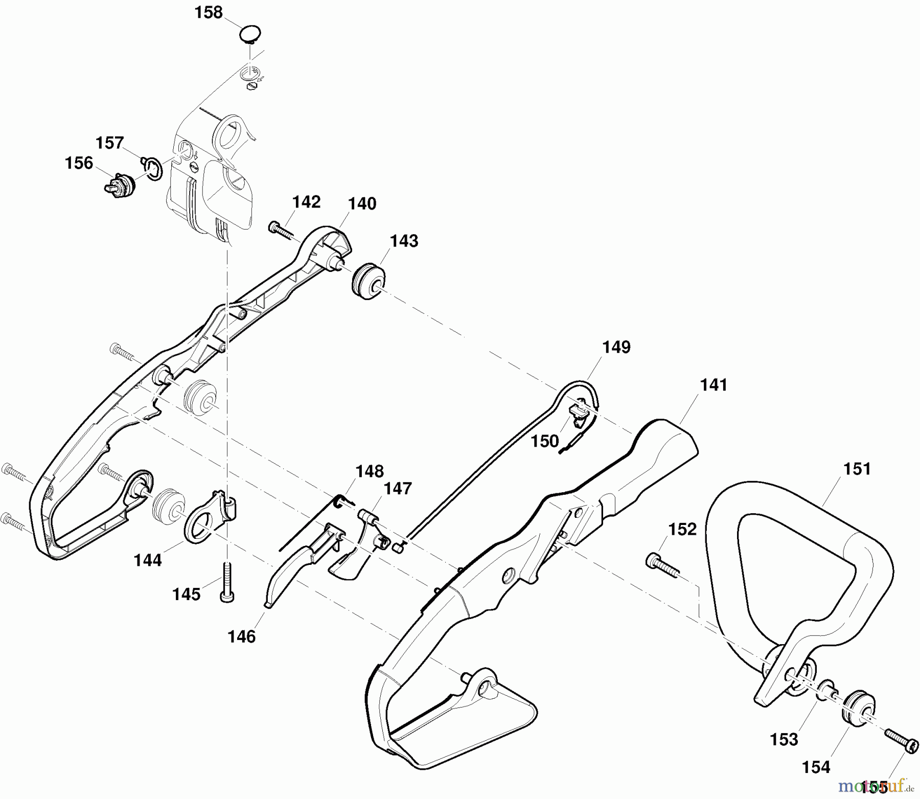  Dolmar Kettensägen Benzin Kettensäge PS-3400 5  Handgriffe