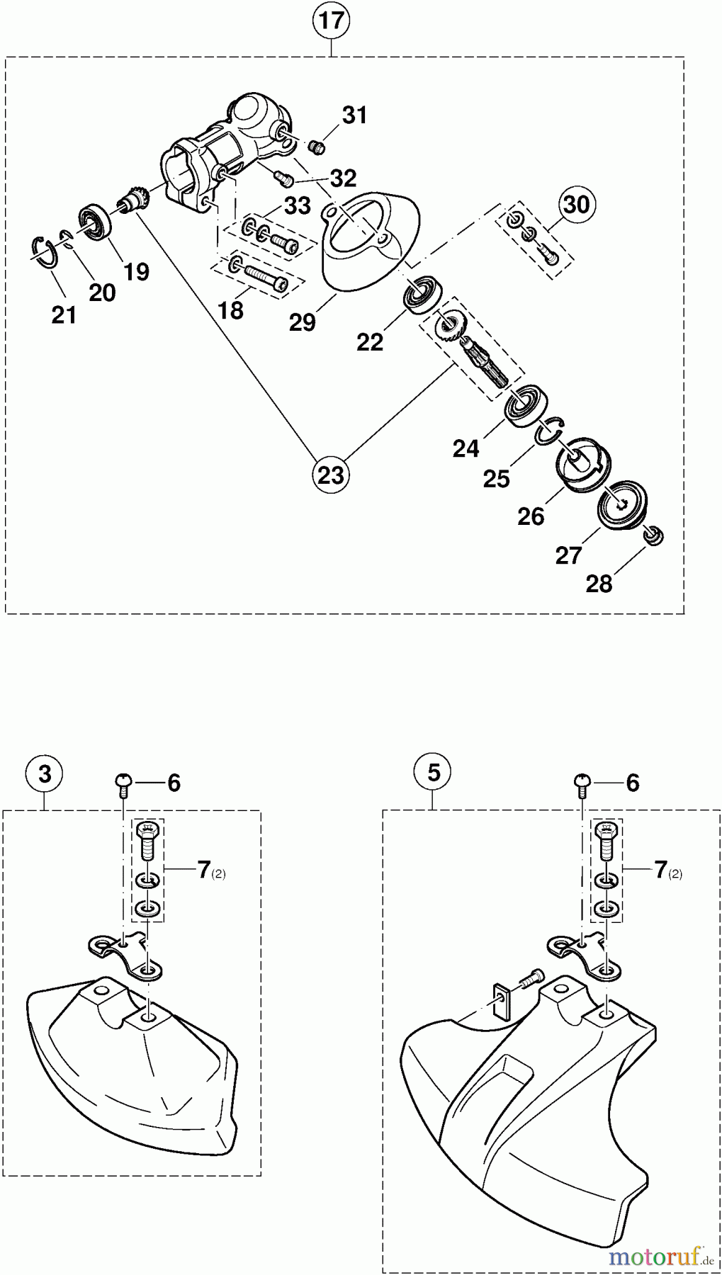  Dolmar Motorsensen & Trimmer Benzin 4-Takt MS-250.4 11  Schutzhaube, Winkelgetriebe