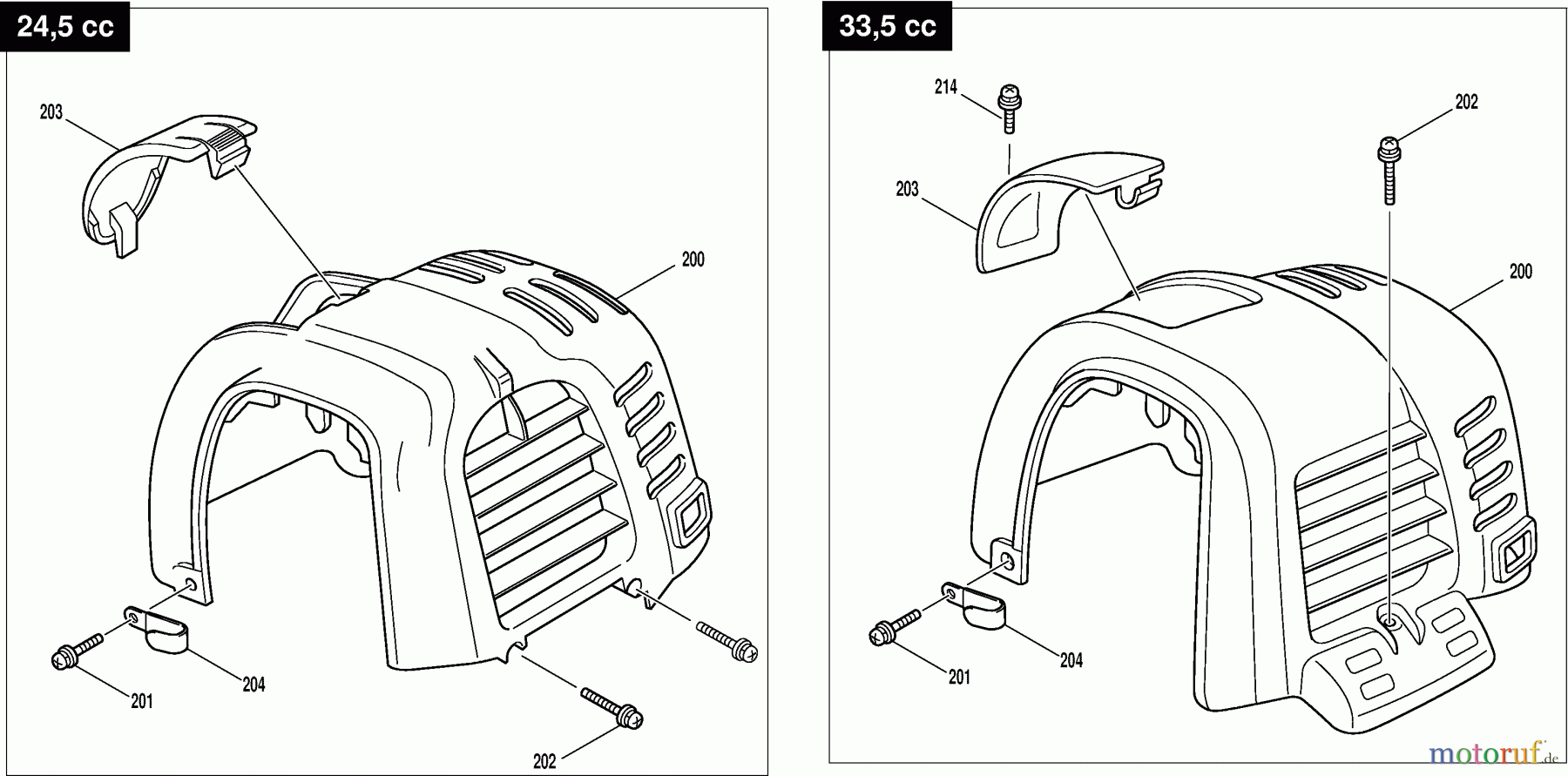 Dolmar Motorsensen & Trimmer Benzin 4-Takt MS-252.4 C 10 Abdeckhaube