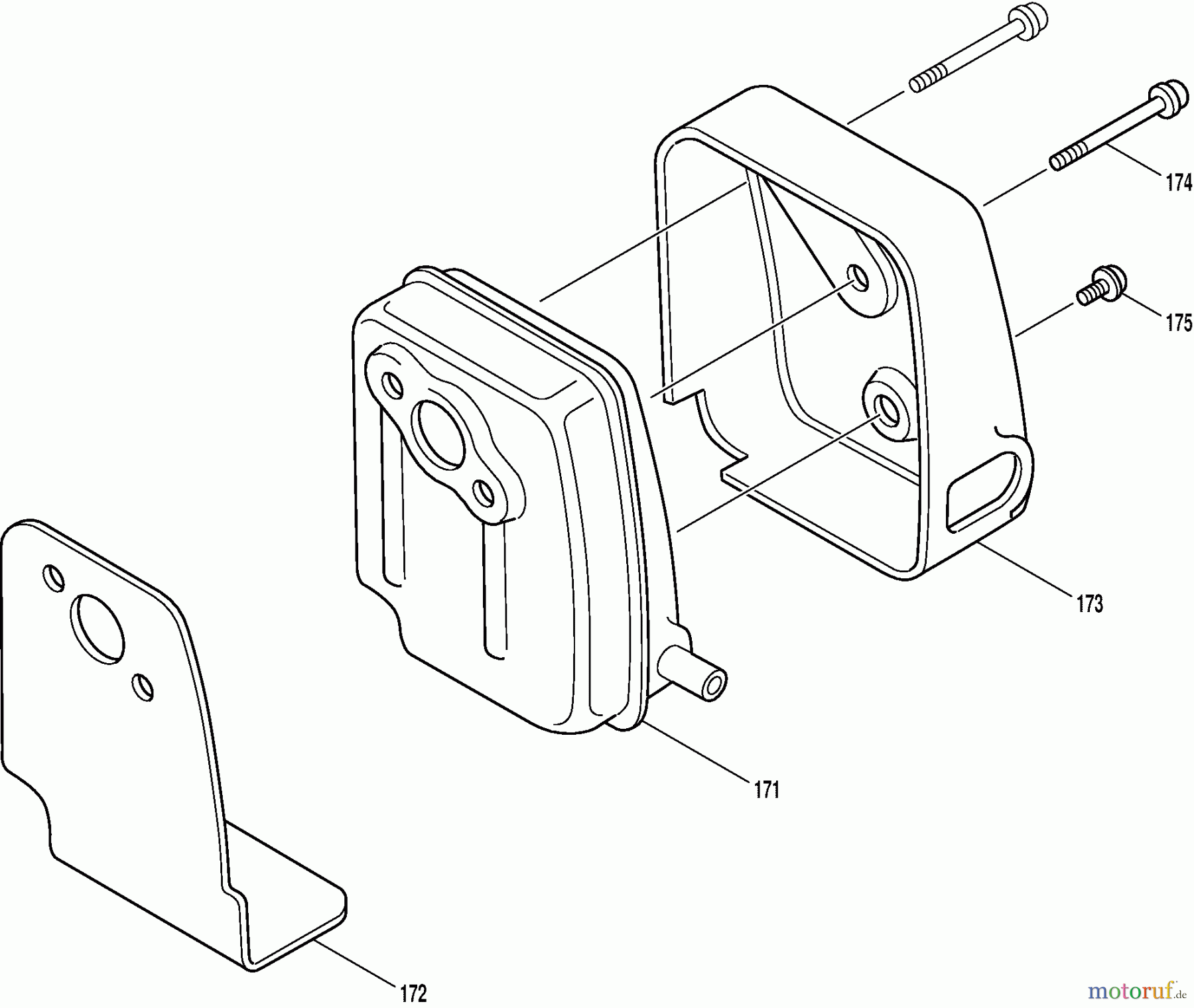 Dolmar Motorsensen & Trimmer Benzin 4-Takt MS-252.4 C 7 Schalldämpfer