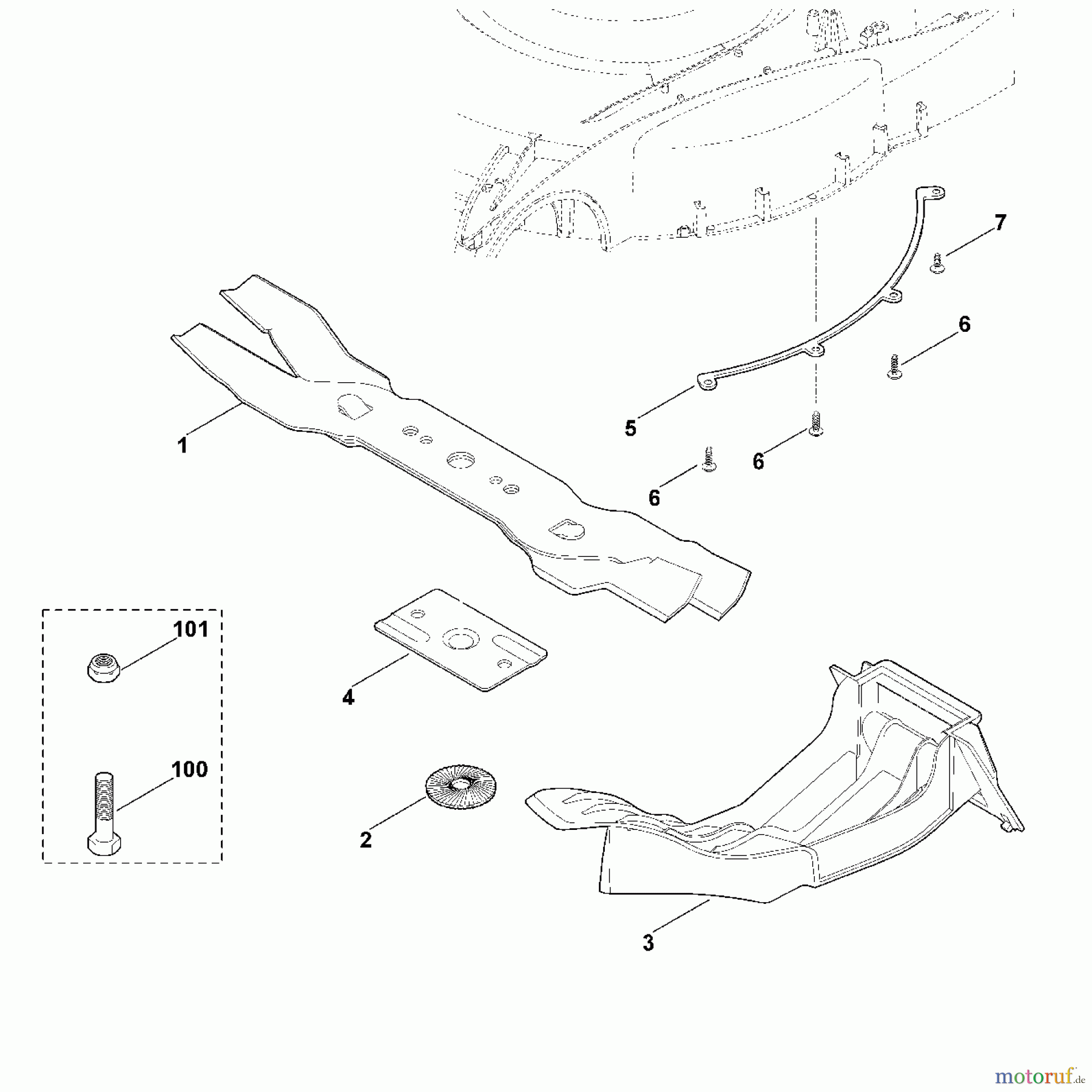  Viking Rasenmäher Zubehör Rasenmäher Kit 650 A - Mulch Kit