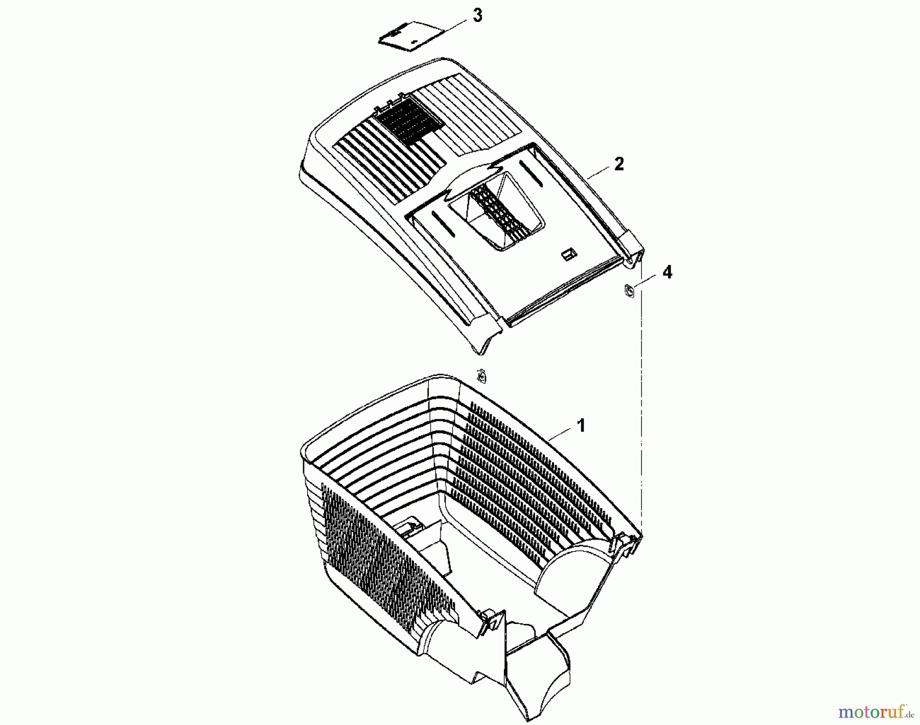  Viking Rasenmäher Elektrorasenmäher ME 443.0 E - Grasfangkorb