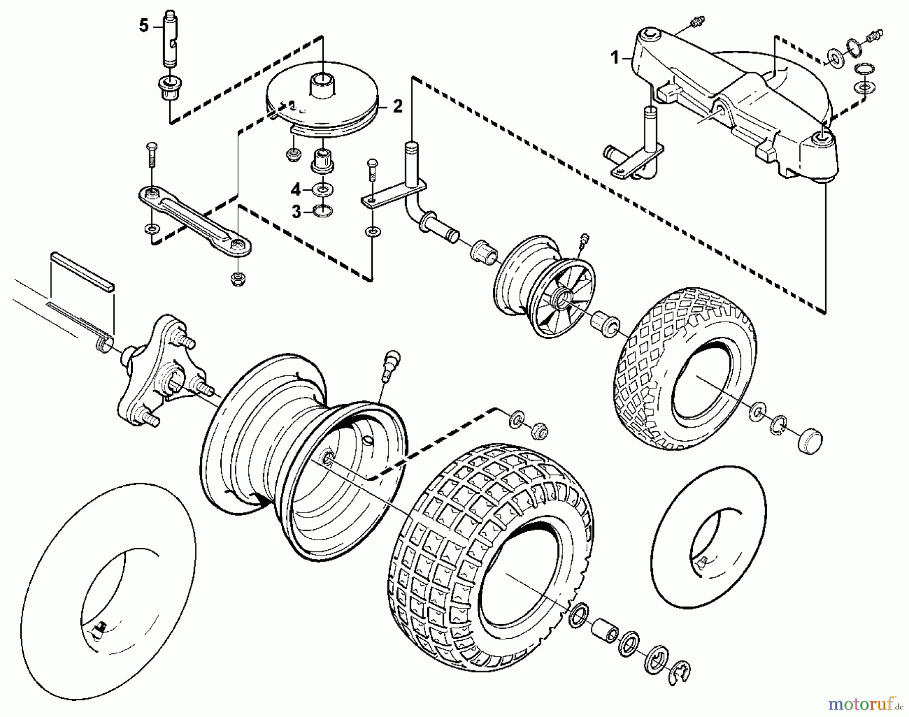  Viking Aufsitzmäher Aufsitzmäher MF 460 K1 - Reifen (f. ältere Bauart)