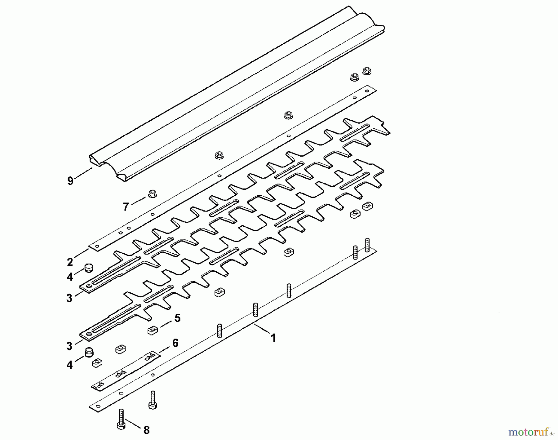  Viking Handgeführte Elektrogeräte Heckenschneider Elektro HEL Zubehör HG 945 B - Schneidsystem