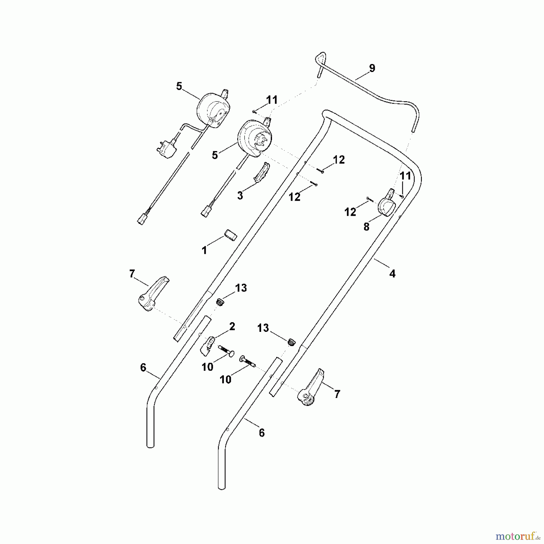  Viking Rasenmäher Elektrorasenmäher ME 443.1 A - Lenker