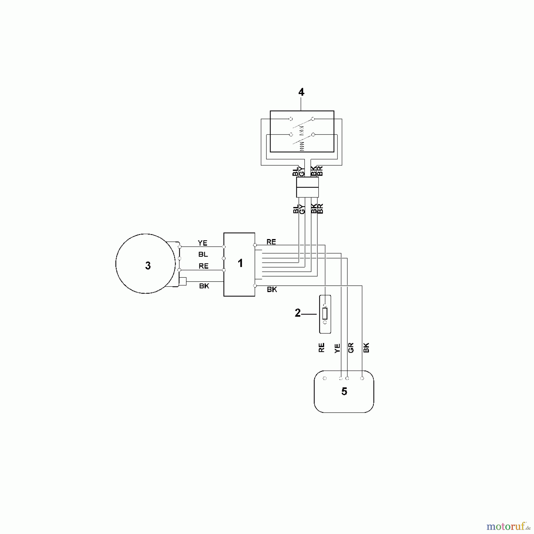  Viking Rasenmäher Akkurasenmäher MA 443.1 H - Schaltplan MA 443.1