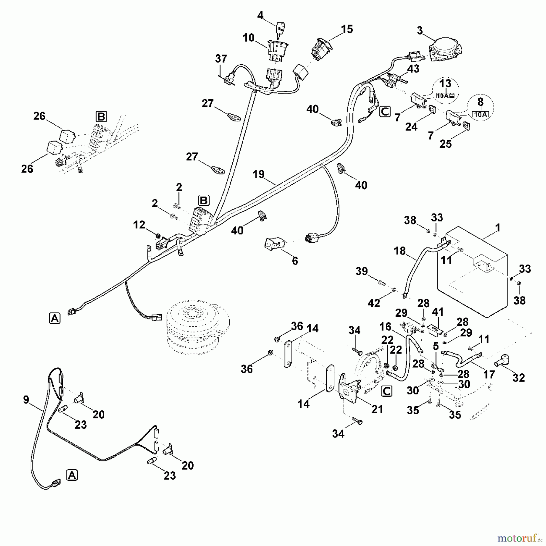  Viking Rasentraktoren Rasentraktoren MT 4112.0 S M - Elektrische Bauteile