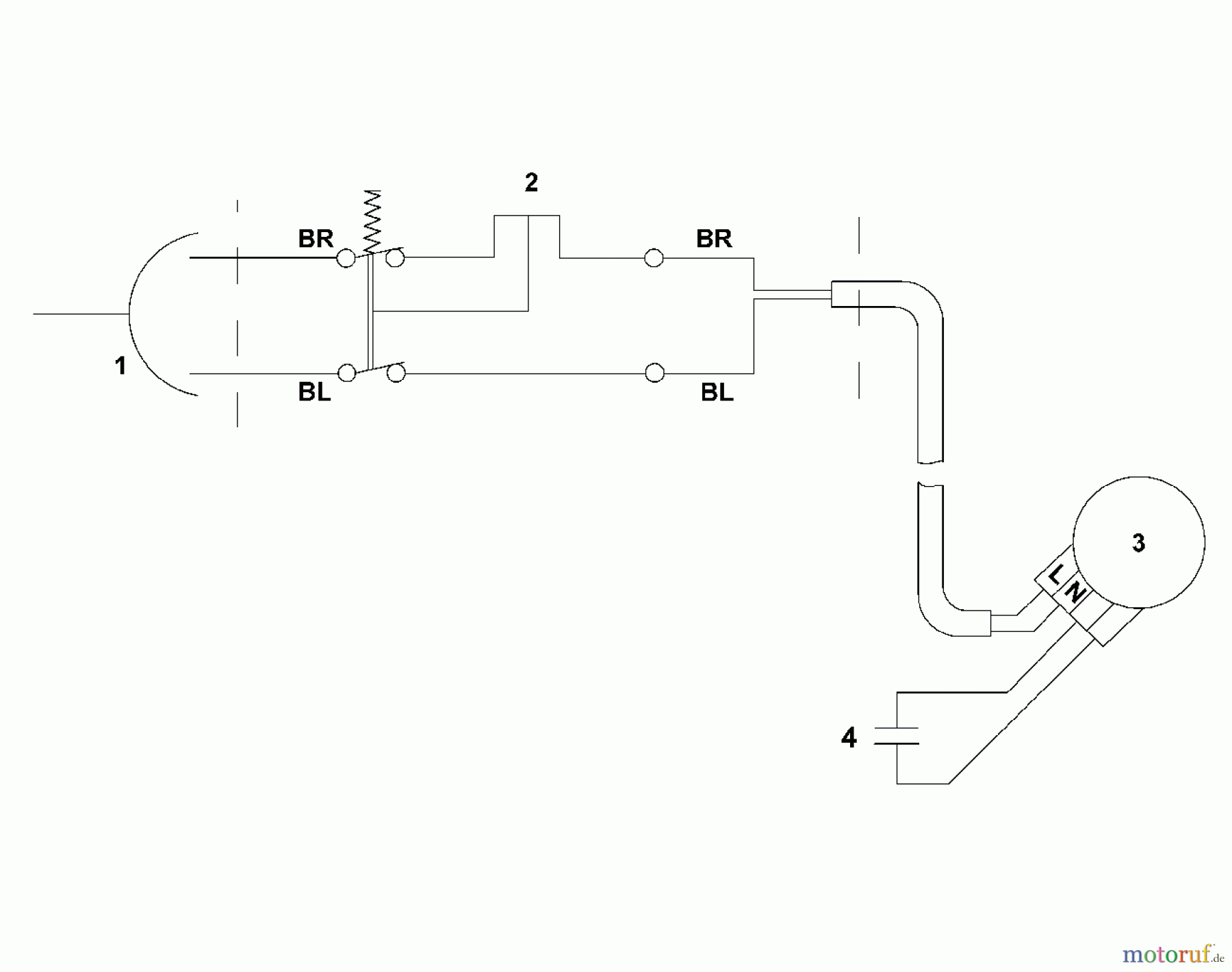  Viking Rasenmäher Elektrorasenmäher ME 545.0 V I - Schaltplan