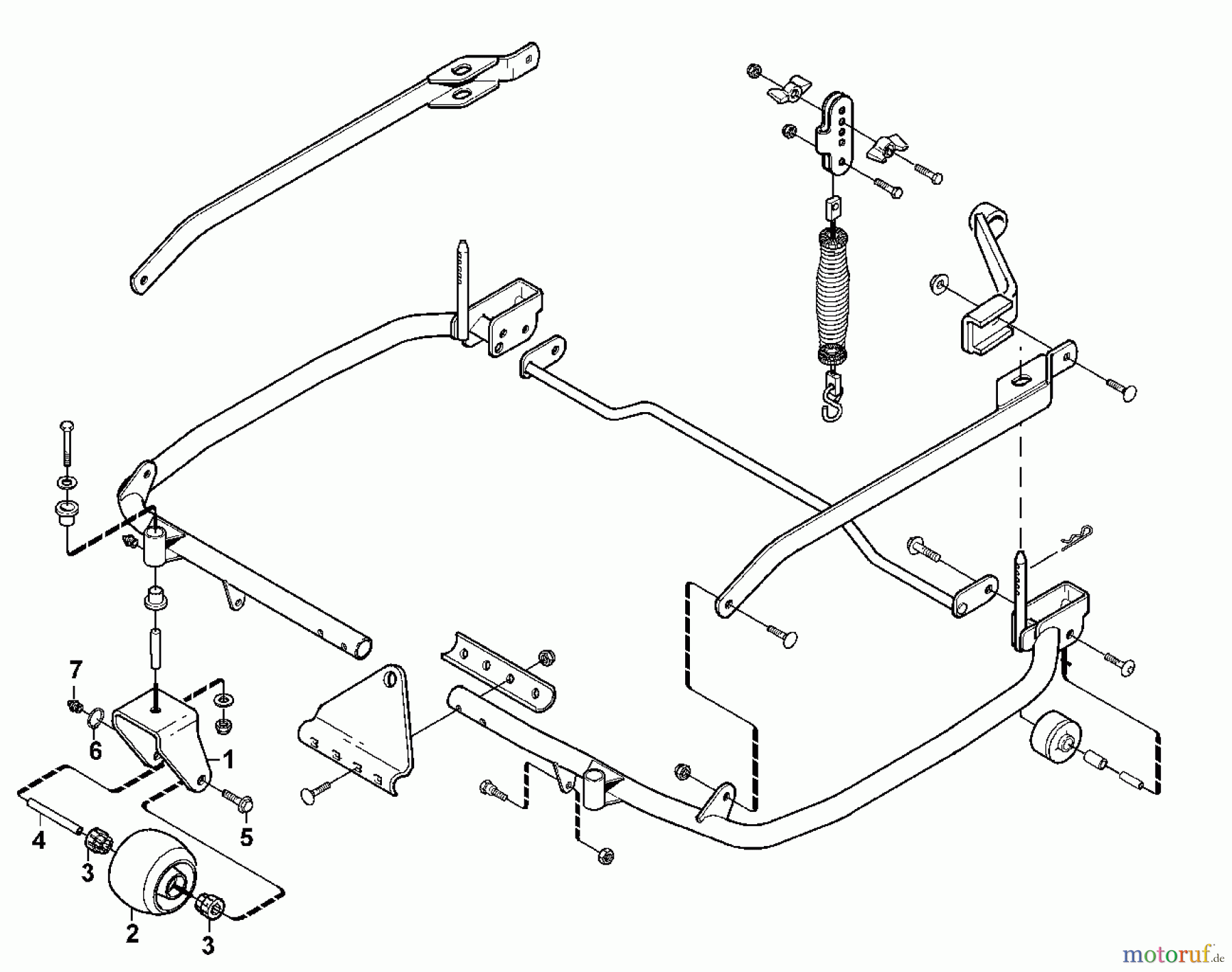  Viking Aufsitzmäher Mähwerke AME 842 HD (MF 890 PRO) A1 - Rahmen