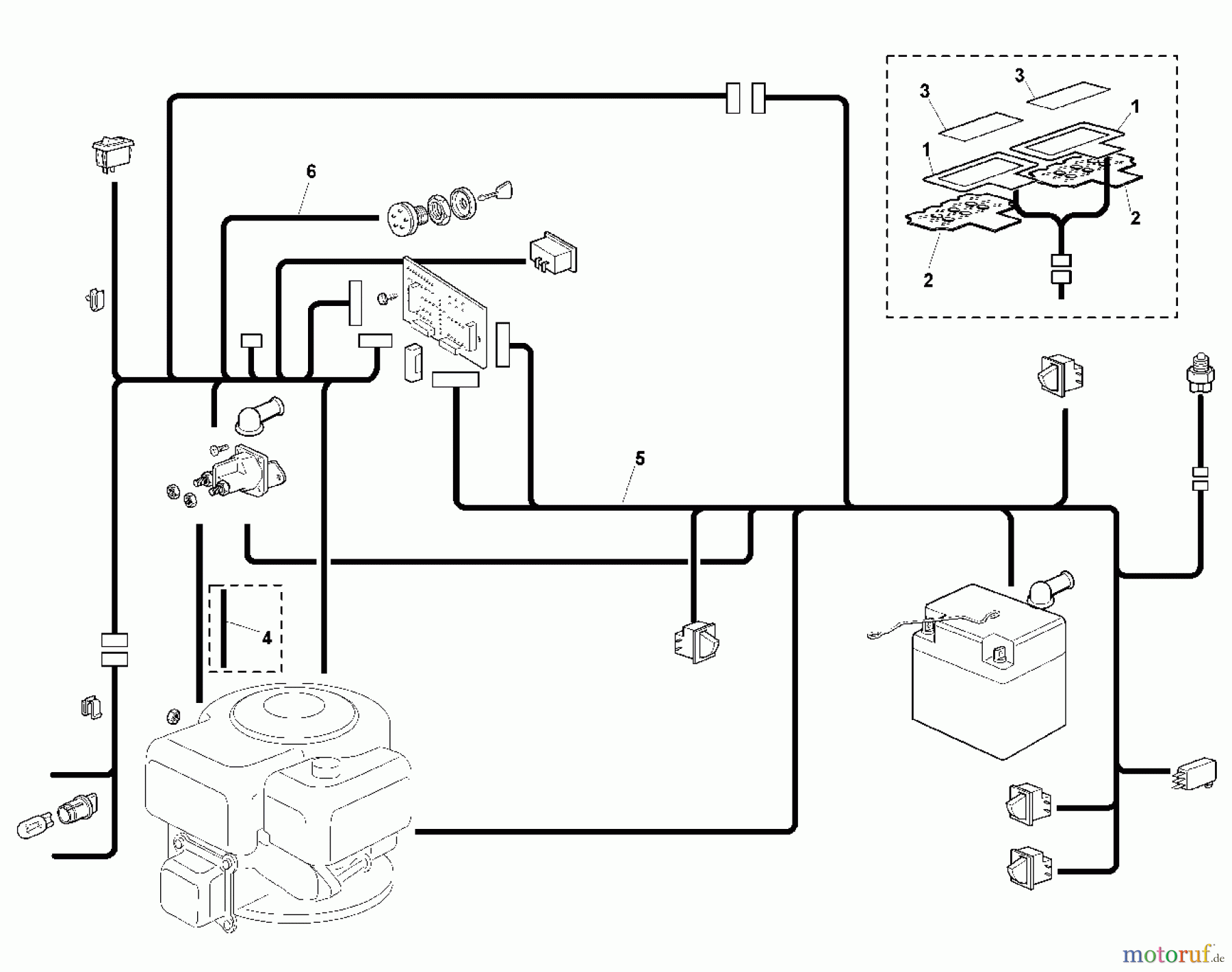  Viking Aufsitzmäher Aufsitzmäher MT 745 K1 - Elektrische Bauteile (f. ältere Bauart)