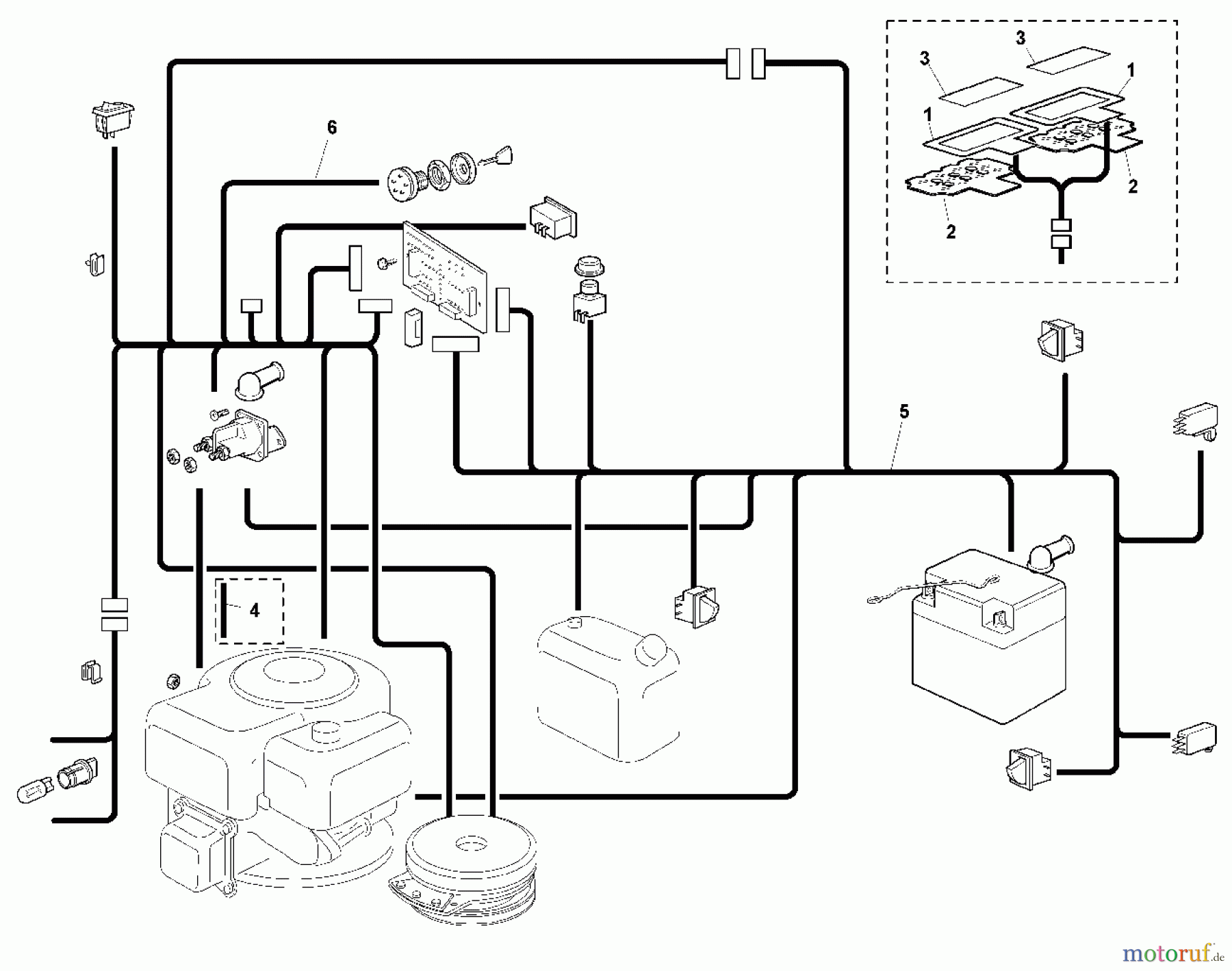  Viking Aufsitzmäher Aufsitzmäher MT 795 K1 - Elektrische Bauteile (f. ältere Bauart)